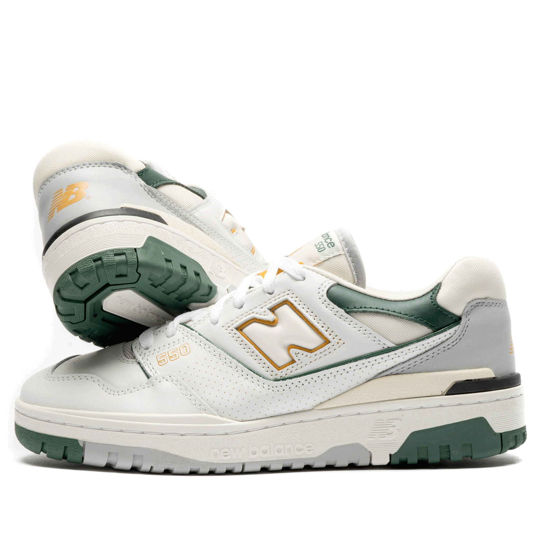  NEW BALANCE 550 WHITE NIGHT WATCH GREEN BB550PWC 