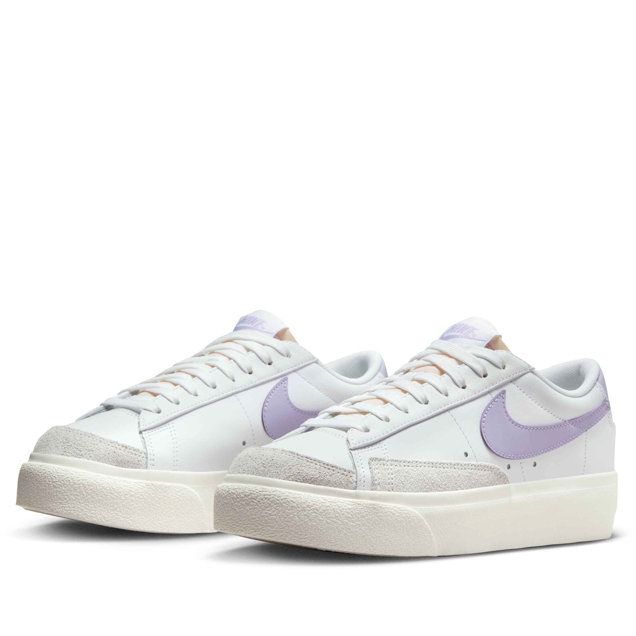  NIKE BLAZER LOW PLATFORM WHITE SAIL LILAC BLOOM DJ0292-114 