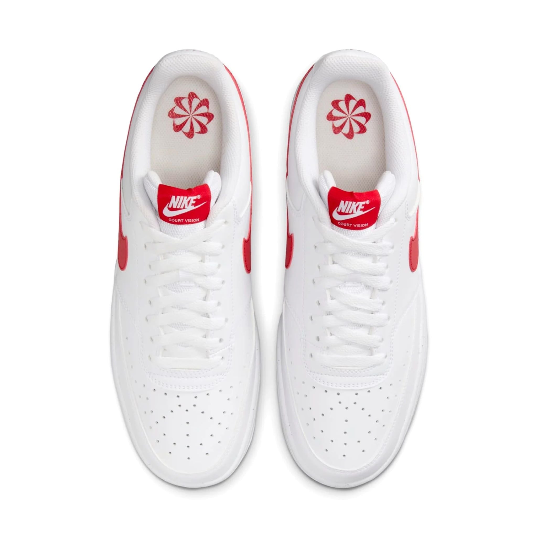  NIKE COURT VISION LOW NEXT NATURE WHITE UNIVERSITY RED HF1744-101 