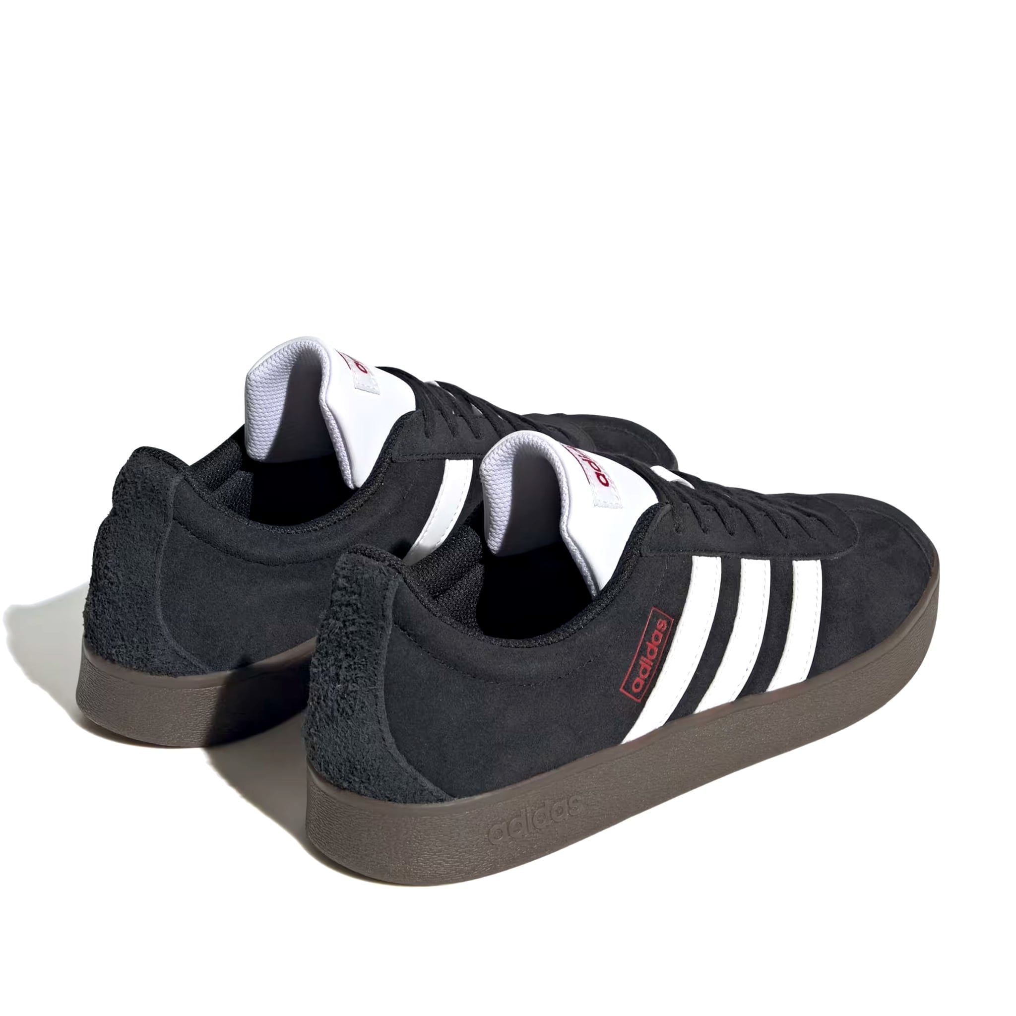  ADIDAS VL COURT 2.0 CORE BLACK CLOUD WHITE BETTER SCARLET HQ1801 
