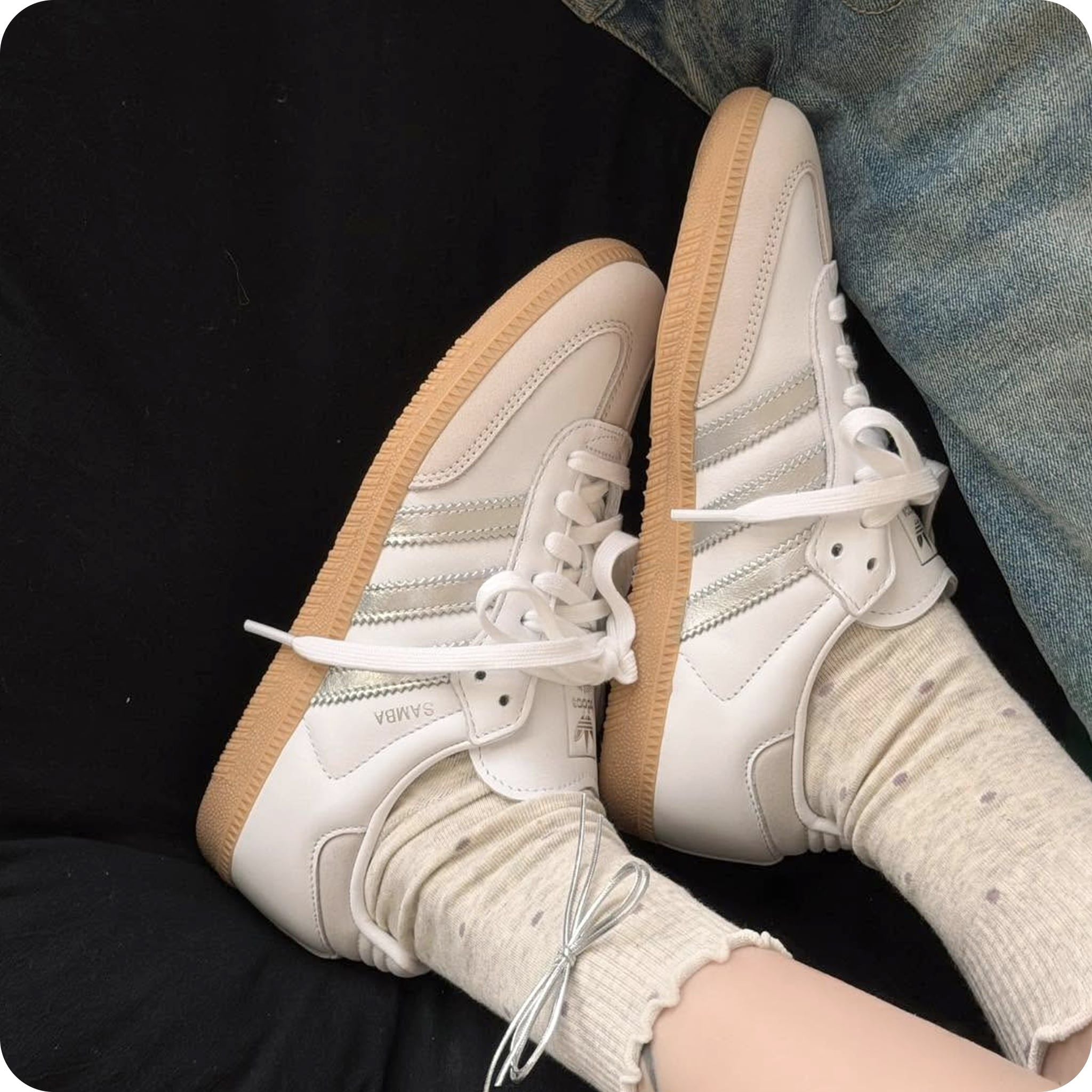  ADIDAS SAMBA OG WHITE SILVER METALLIC GREY JI2725 