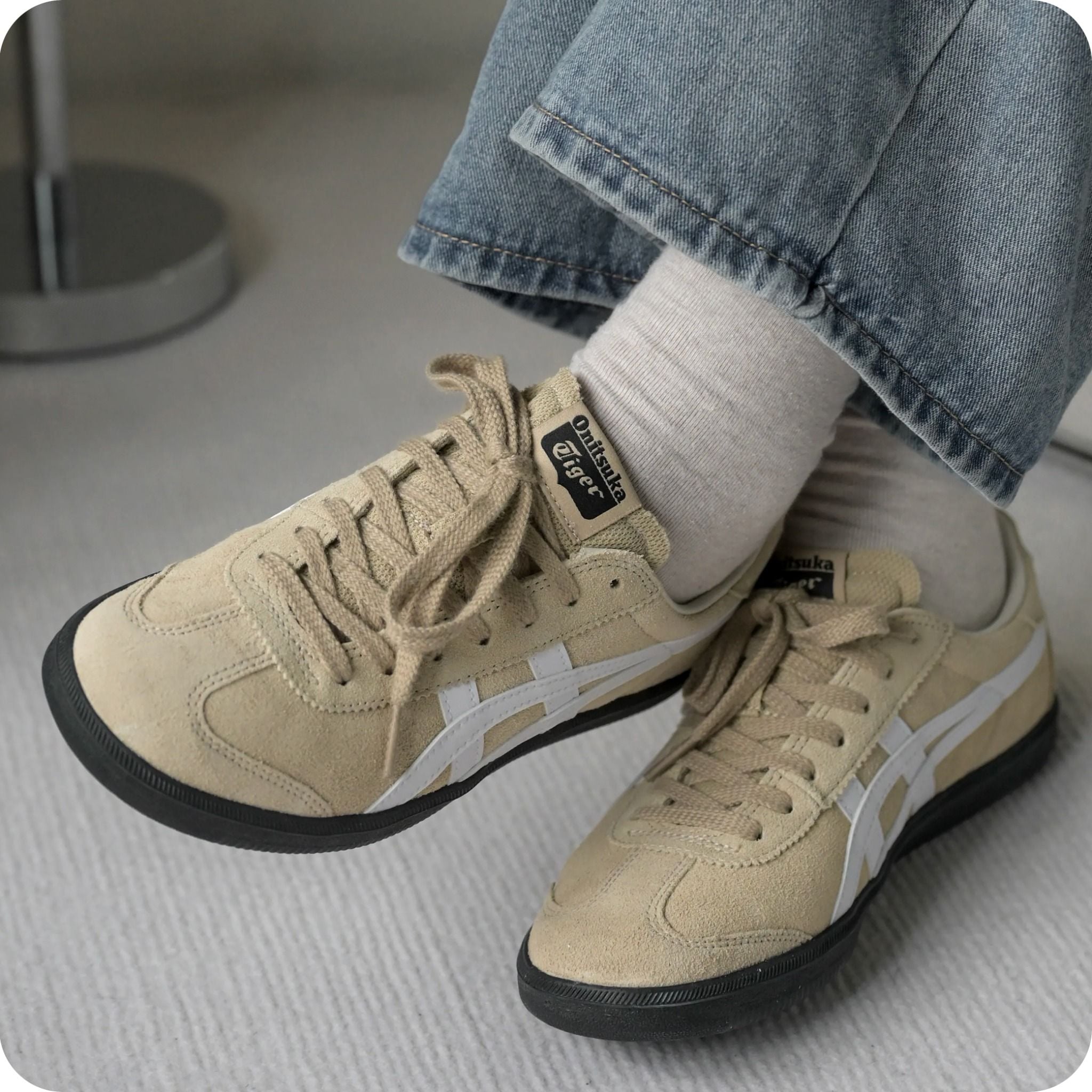  ONITSUKA TIGER TOKUTEN BEIGE WHITE BLACK 1183A907-203 