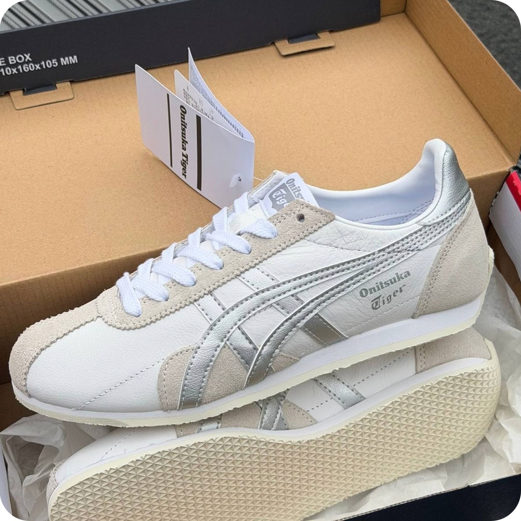  ONITSUKA TIGER RUNSPARK WHITE SILVER 1183B480-104 