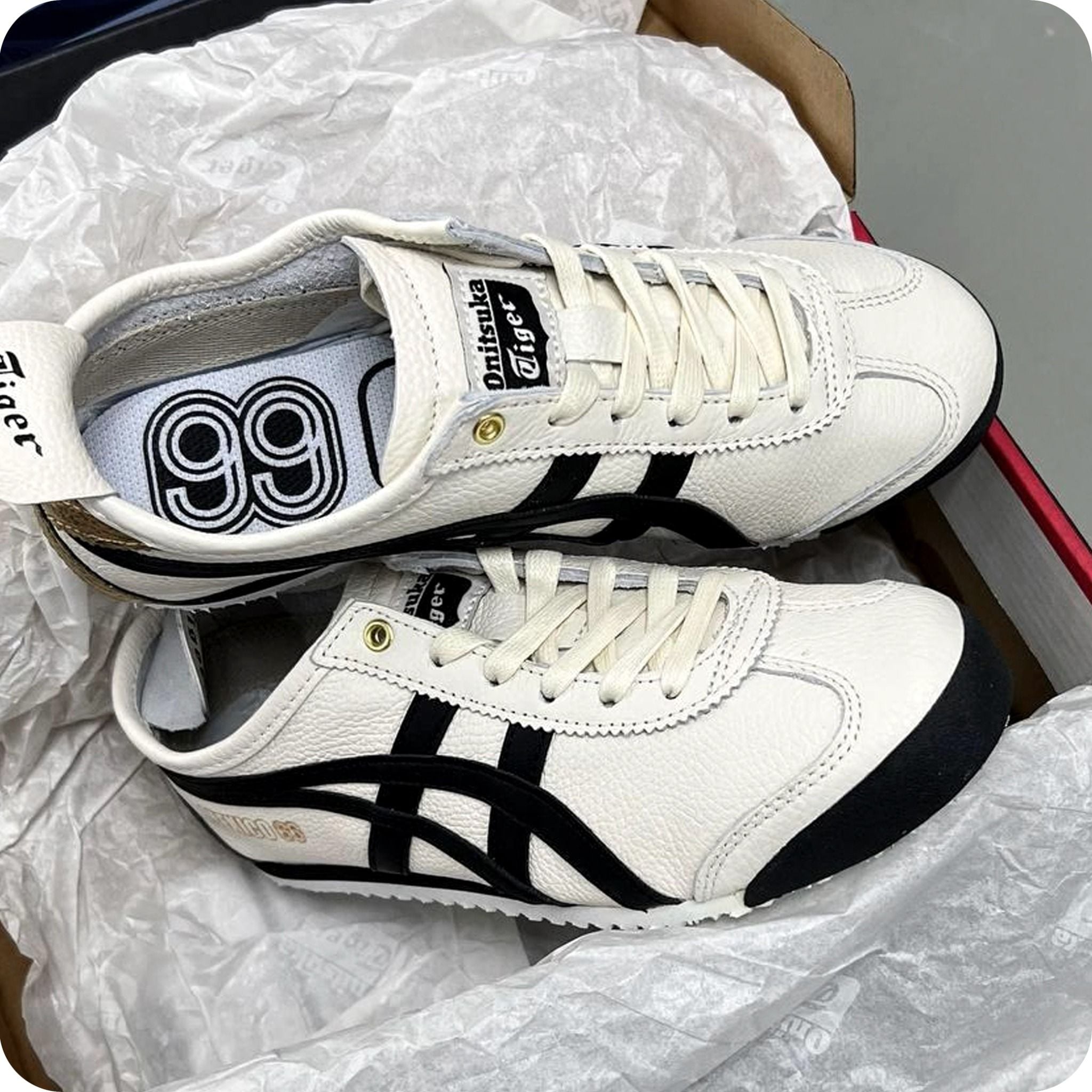  ONITSUKA TIGER MEXICO 66 CREAM BLACK 1183B493-100 