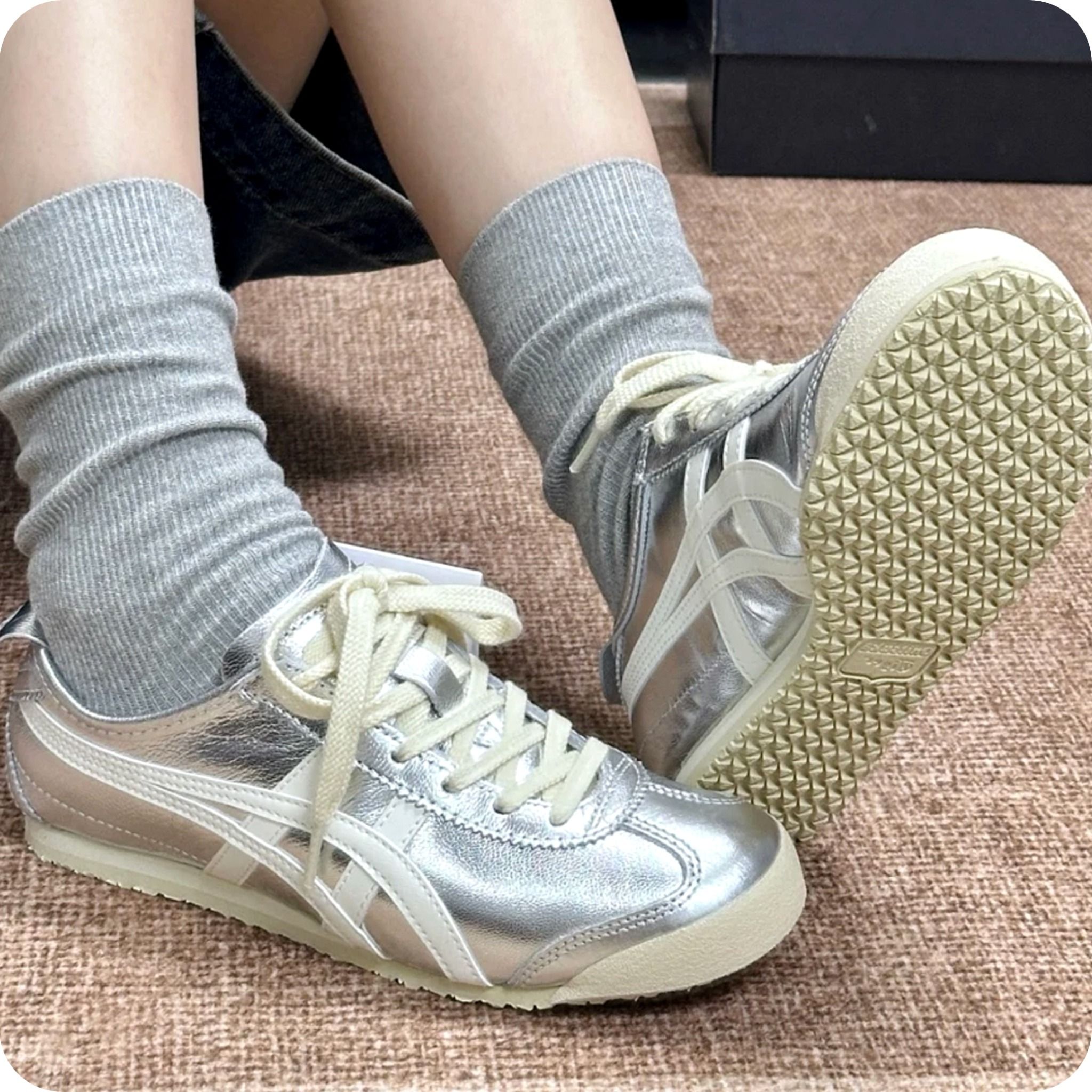  ONITSUKA TIGER MEXICO 66 SILVER OFF WHITE 1183B566-021 