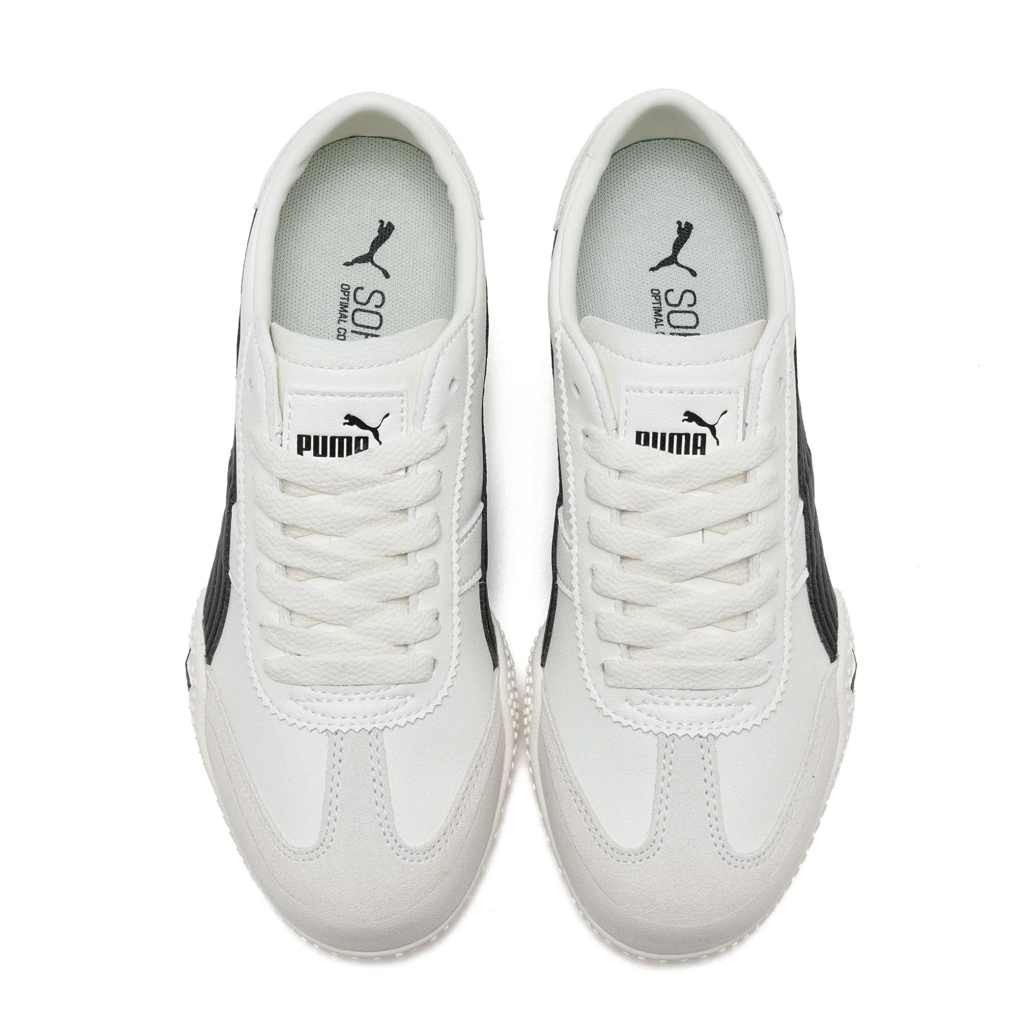  PUMA BELLA UT LEATHER WARM WHITE BLACK 405256-01 