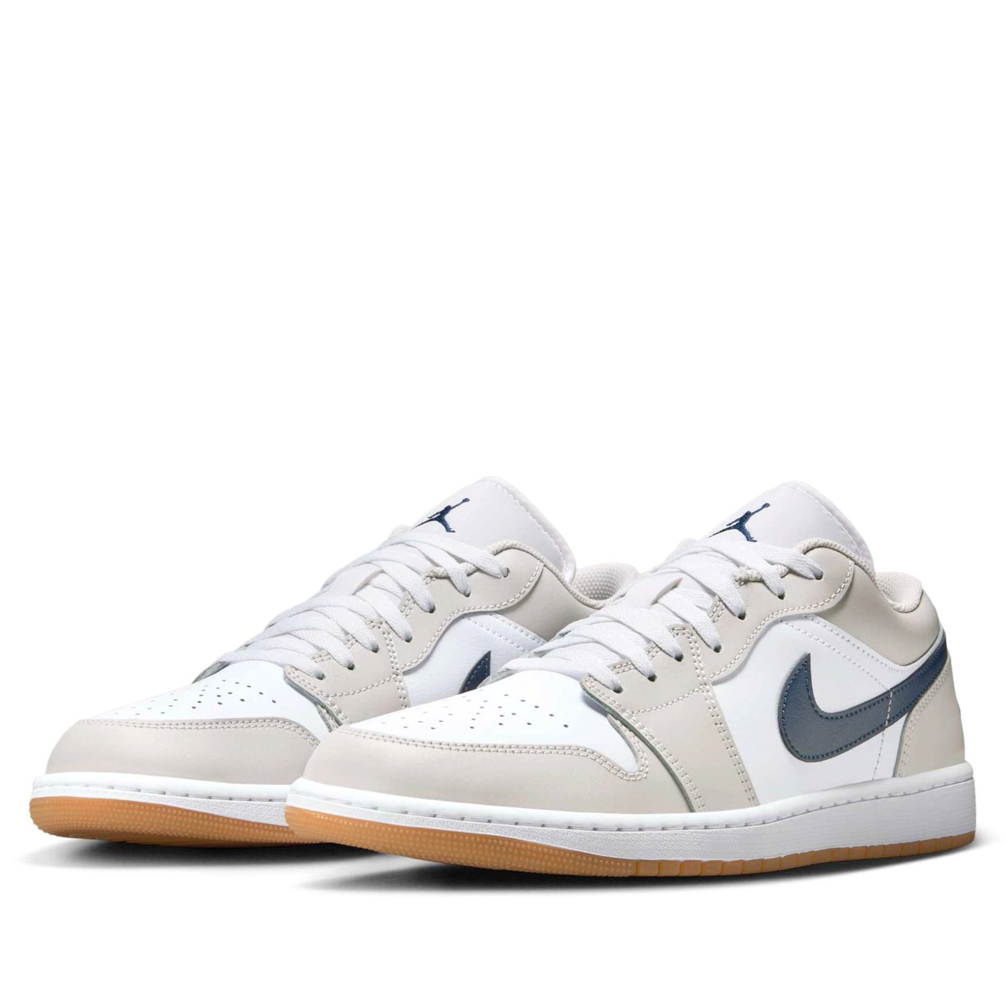  NIKE AIR JORDAN 1 LOW MIDNIGHT NAVY NEUTRAL GREY 553558-146 