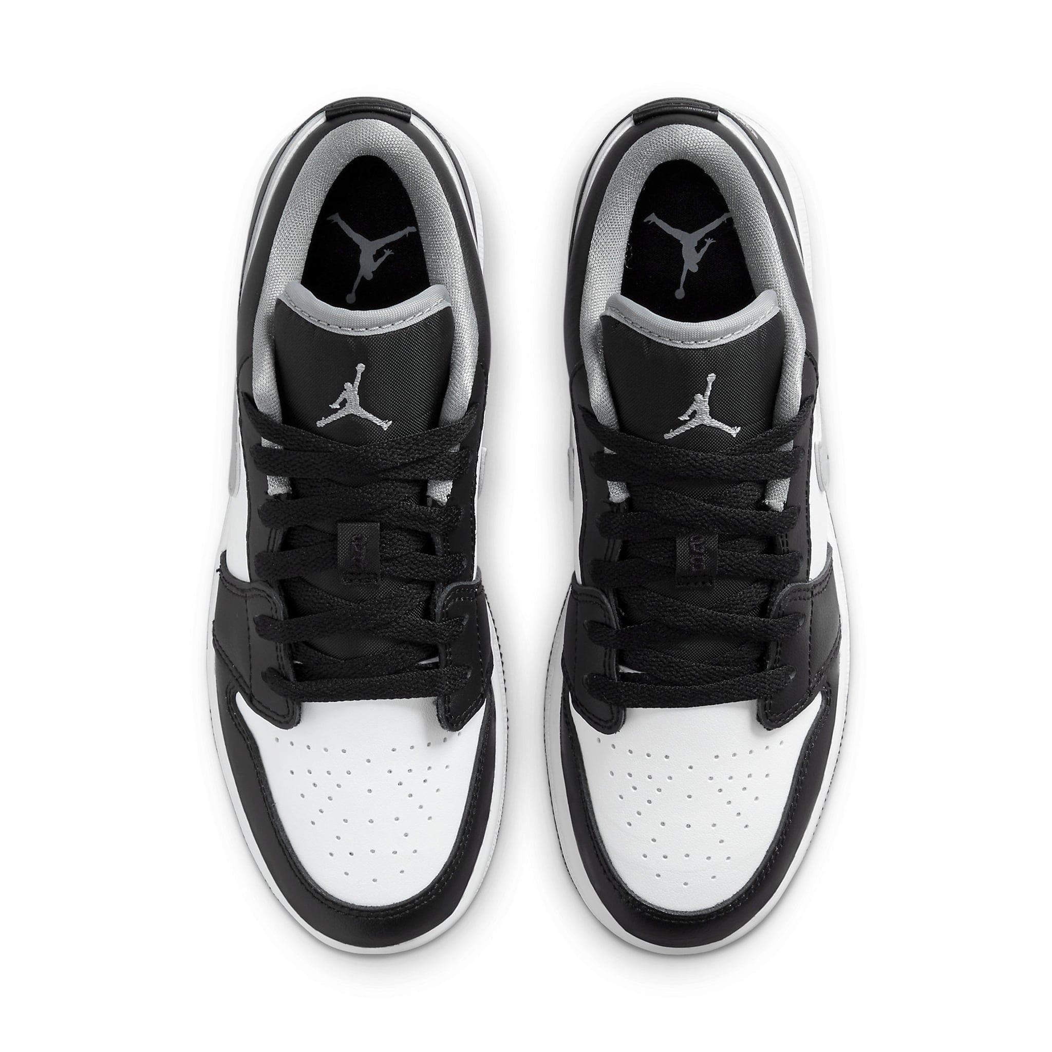  NIKE AIR JORDAN 1 LOW BLACK WHITE GREY 553560-040 