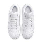  NIKE AIR JORDAN 1 LOW TRIPLE WHITE GS 553560-136 