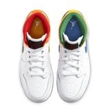  NIKE AIR JORDAN 1 MID WHITE COURT PURPLE TEAL 554725-128 
