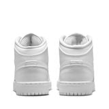  NIKE AIR JORDAN 1 MID TRIPLE WHITE 2023 GS 554725-136 