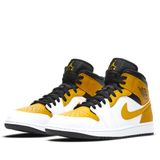  NIKE AIR JORDAN 1 MID UNIVERSITY GOLD 554724-170 