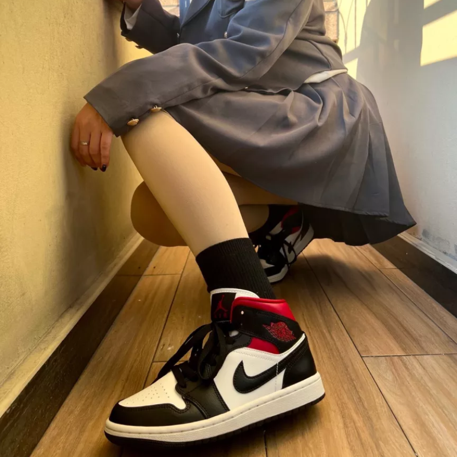  NIKE AIR JORDAN 1 MID W FITNESS RED BQ6472-061 