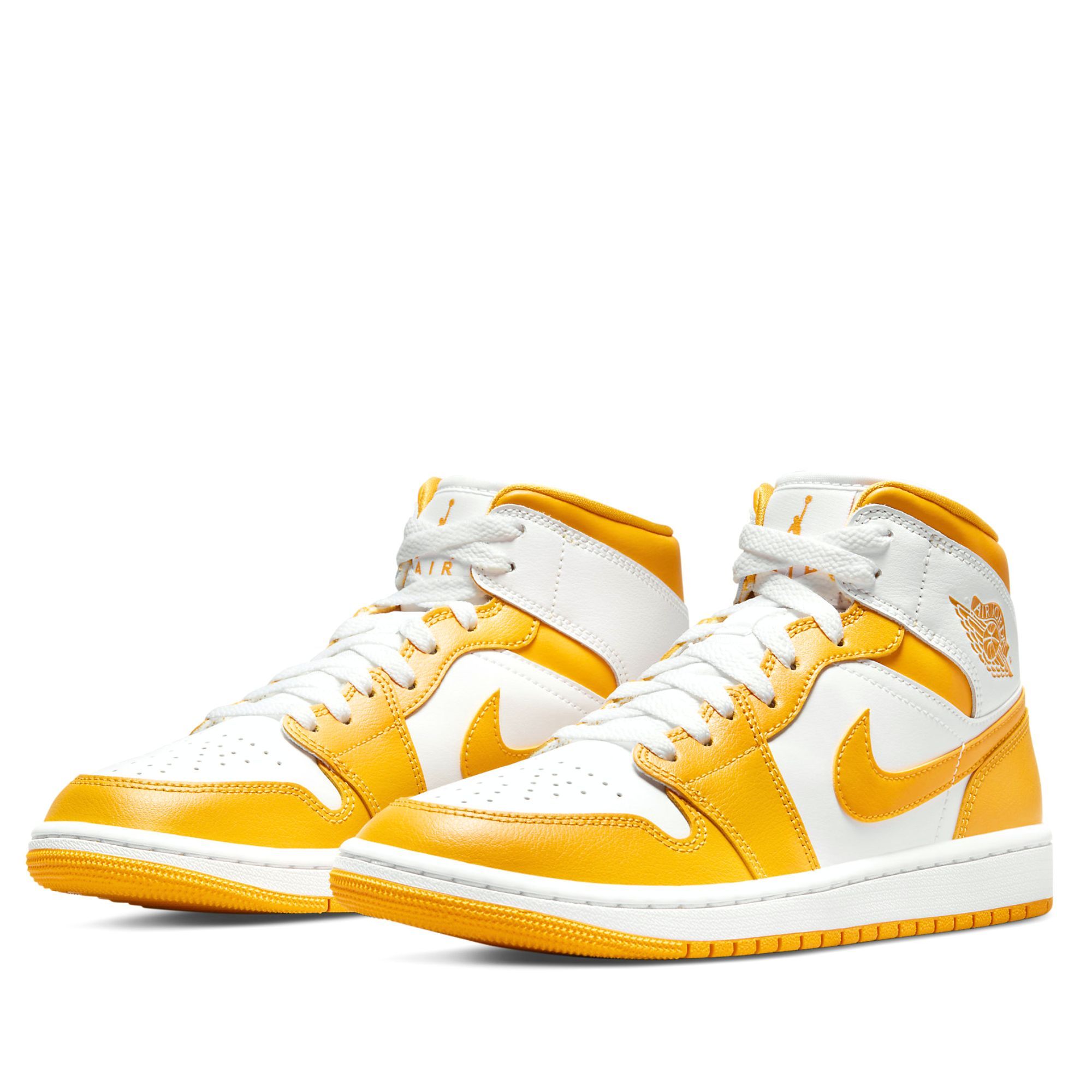  NIKE AIR JORDAN 1 MID UNIVERSITY GOLD W BQ6472-117 