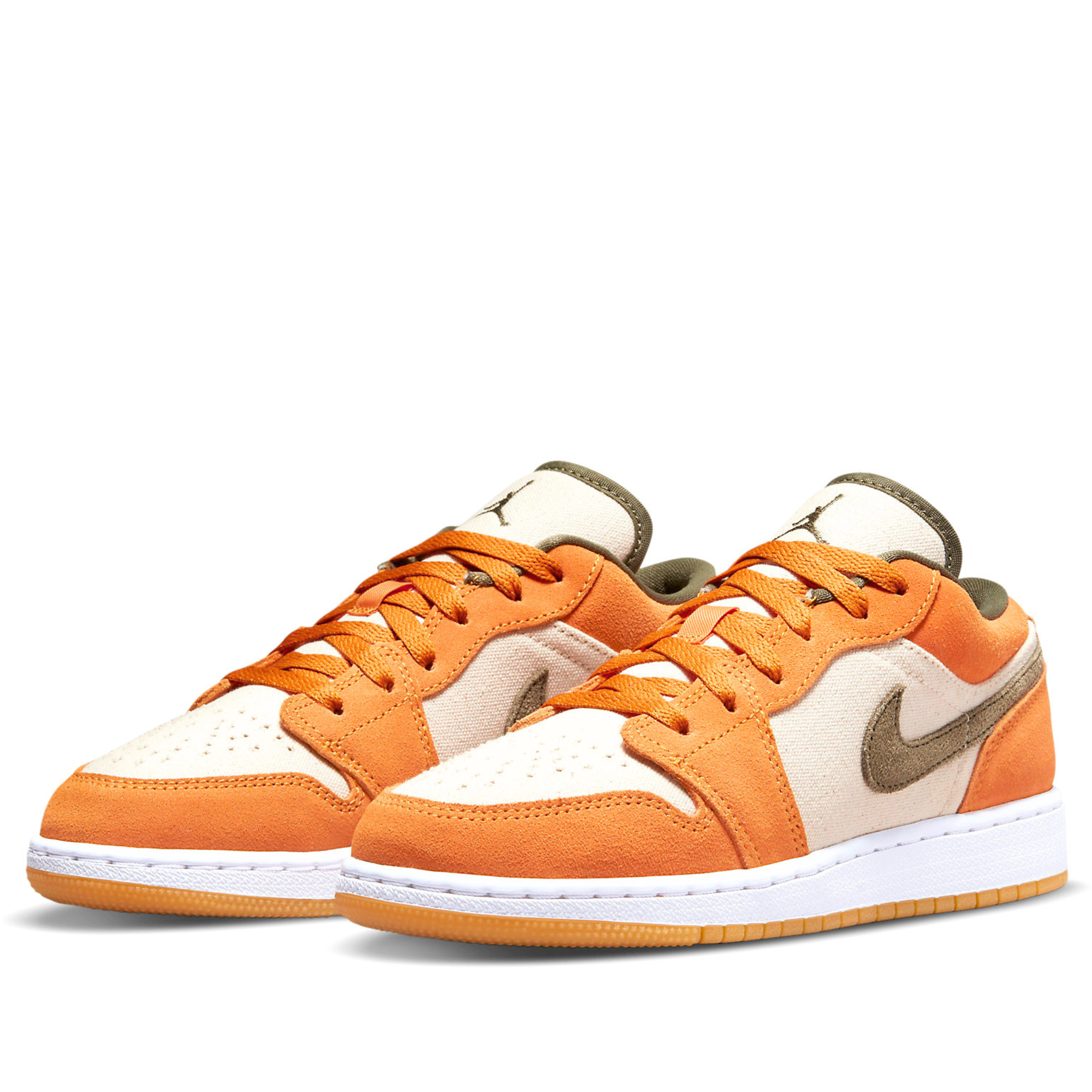  NIKE AIR JORDAN 1 LOW ORANGE OLIVE GS DJ0342-102 