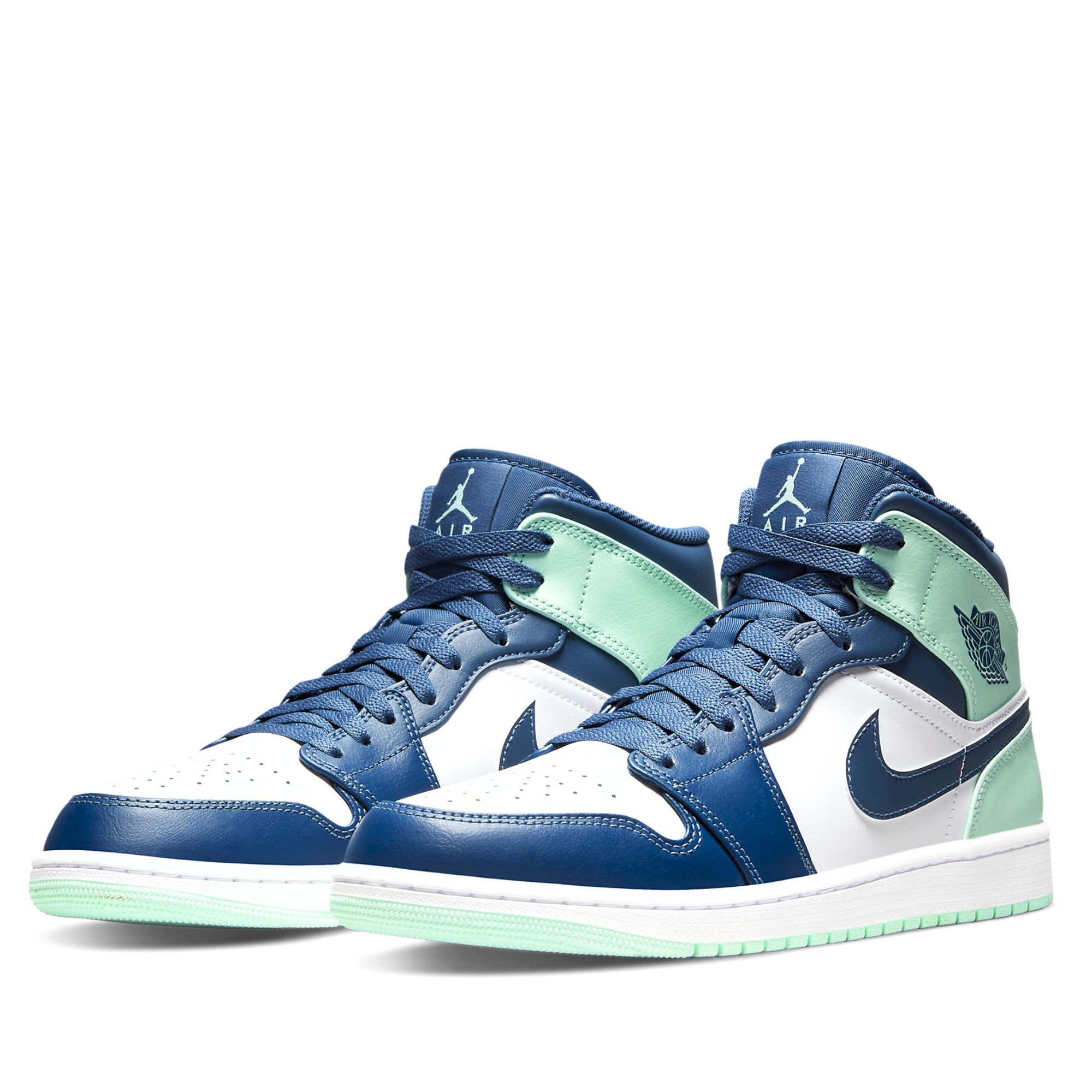 NIKE AIR JORDAN 1 MID MYSTIC NAVY MINT FOAM 554724-413 