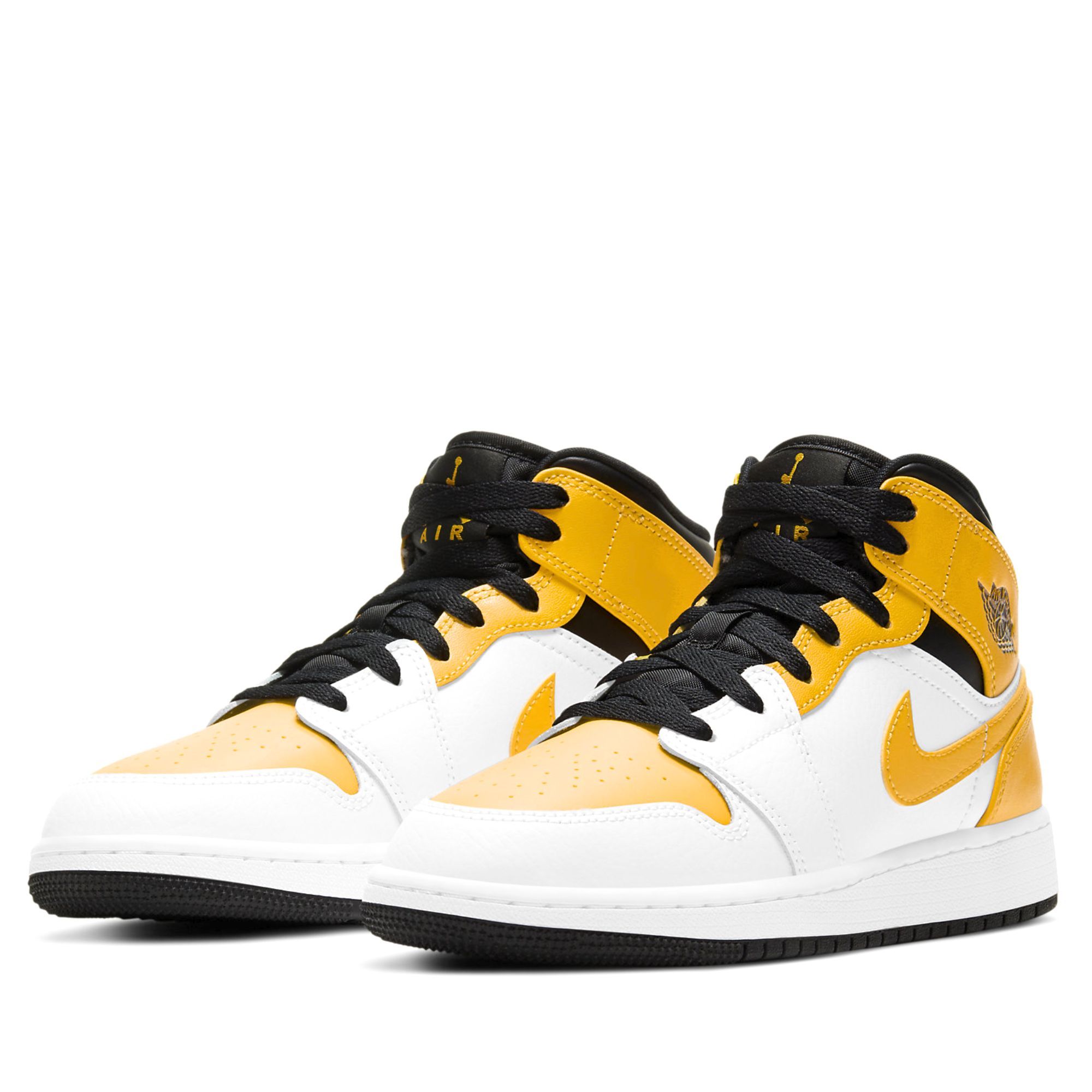  NIKE AIR JORDAN 1 MID UNIVERSITY GOLD 554725-170 