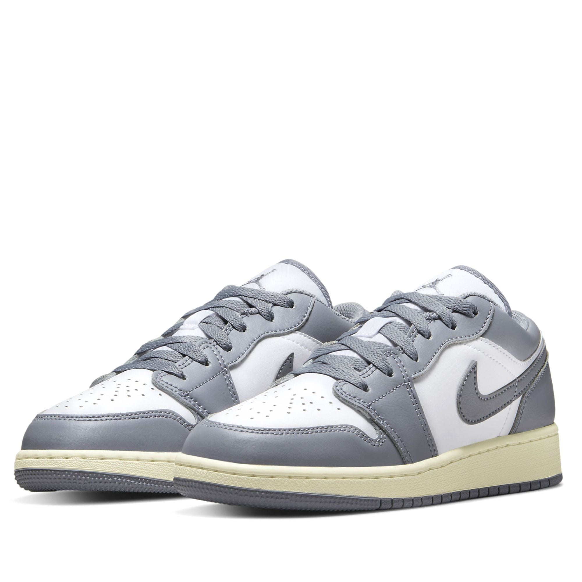  NIKE AIR JORDAN 1 LOW VINTAGE GREY GS 553560-053 
