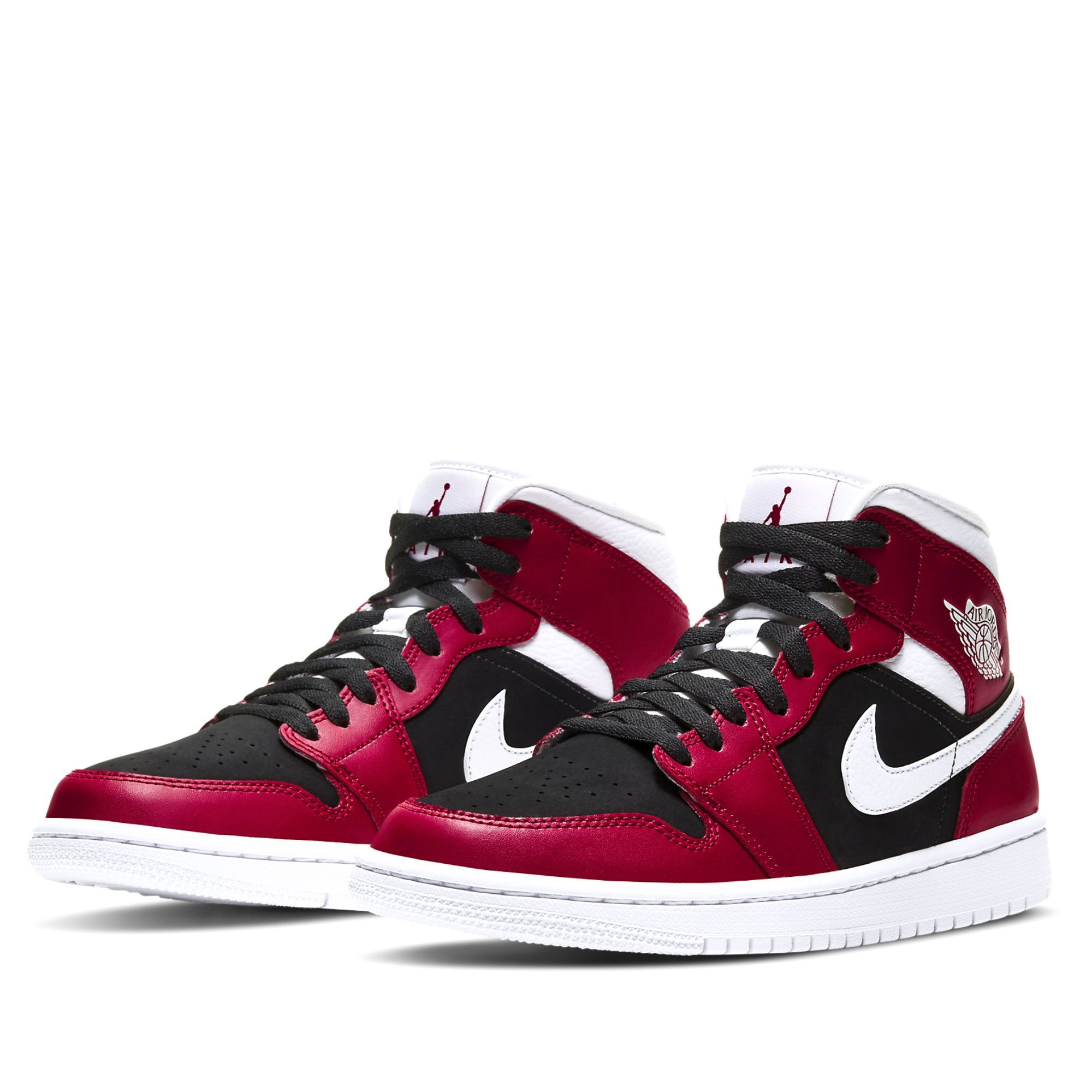  NIKE AIR JORDAN 1 MID GYM RED BLACK BQ6472-601 