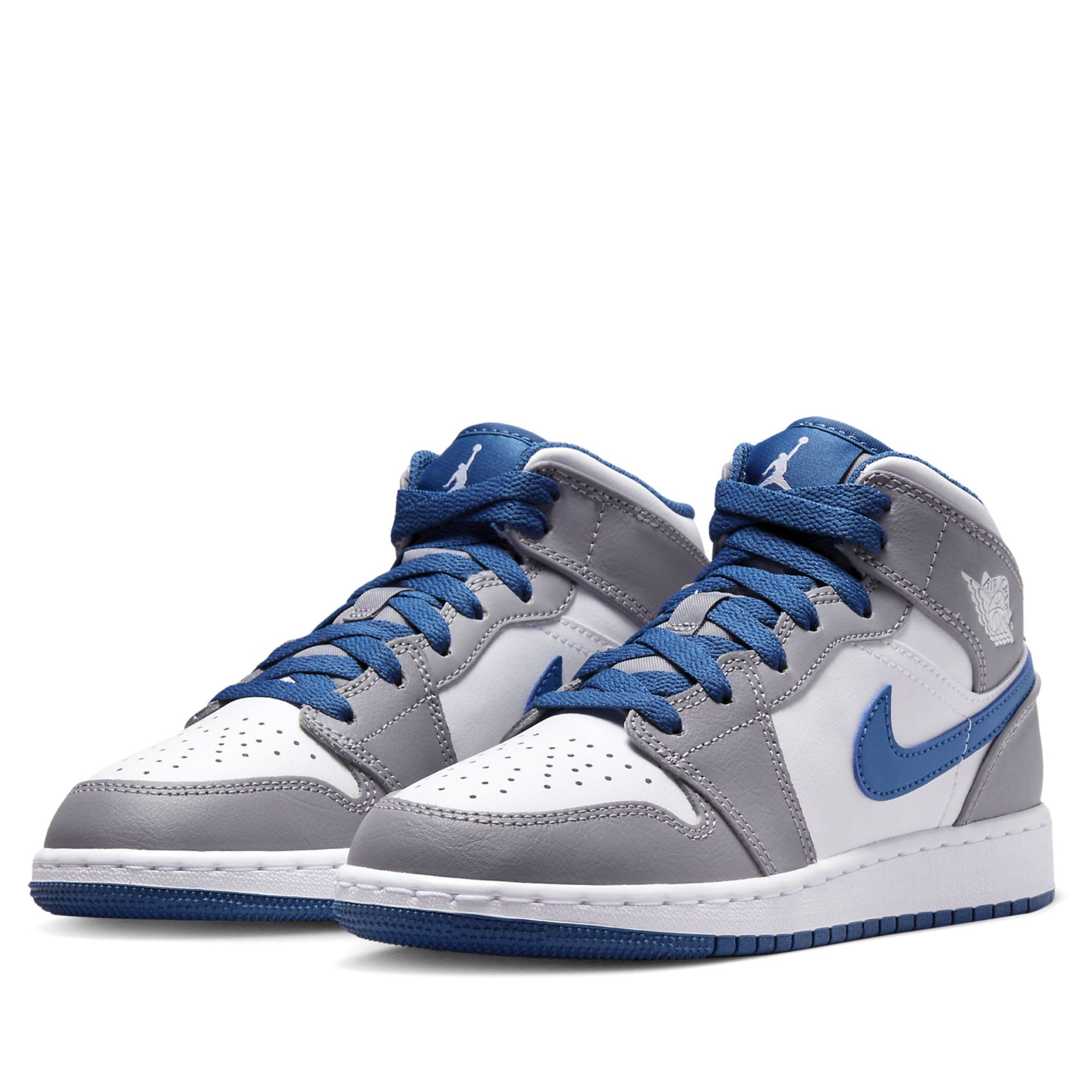 NIKE AIR JORDAN 1 MID CEMENT GREY GS DQ8423-014 