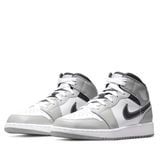  NIKE AIR JORDAN 1 MID LIGHT SMOKE GREY ANTHRACITE GS 554725-078 