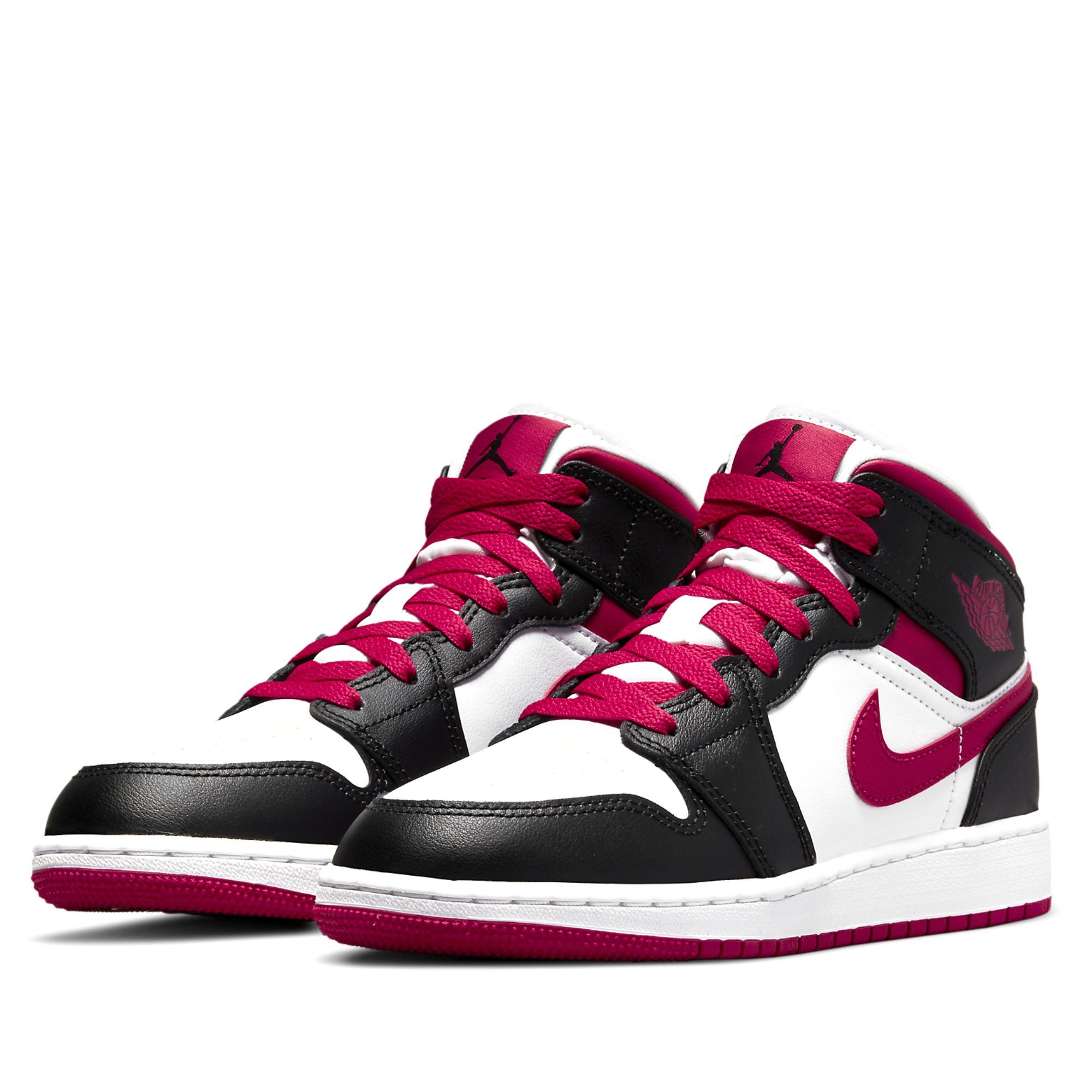  NIKE AIR JORDAN 1 MID WHITE VERY BERRY 554725-016 