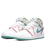  NIKE AIR JORDAN 1 MID MULTI KNIT GS DM6218-100 