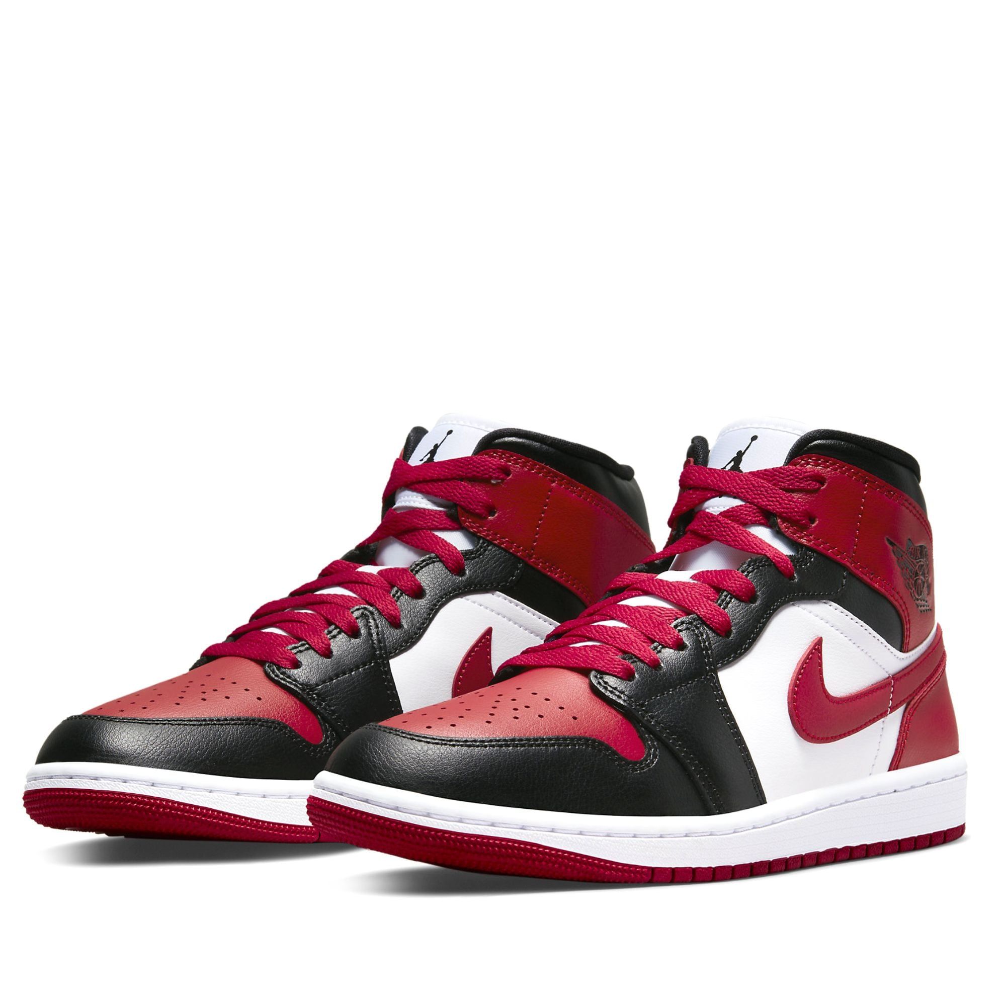  NIKE AIR JORDAN 1 MID ALTERNATE BRED TOE W BQ6472-079 