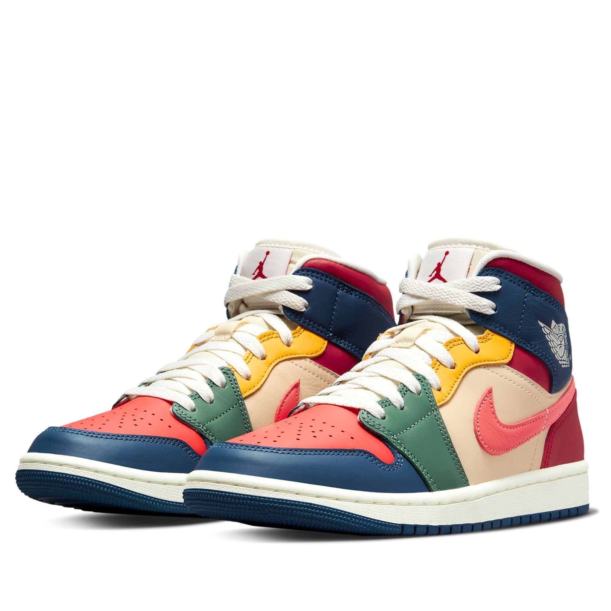  NIKE AIR JORDAN 1 MID MULTI COLOR 2022 W DN3738-400 