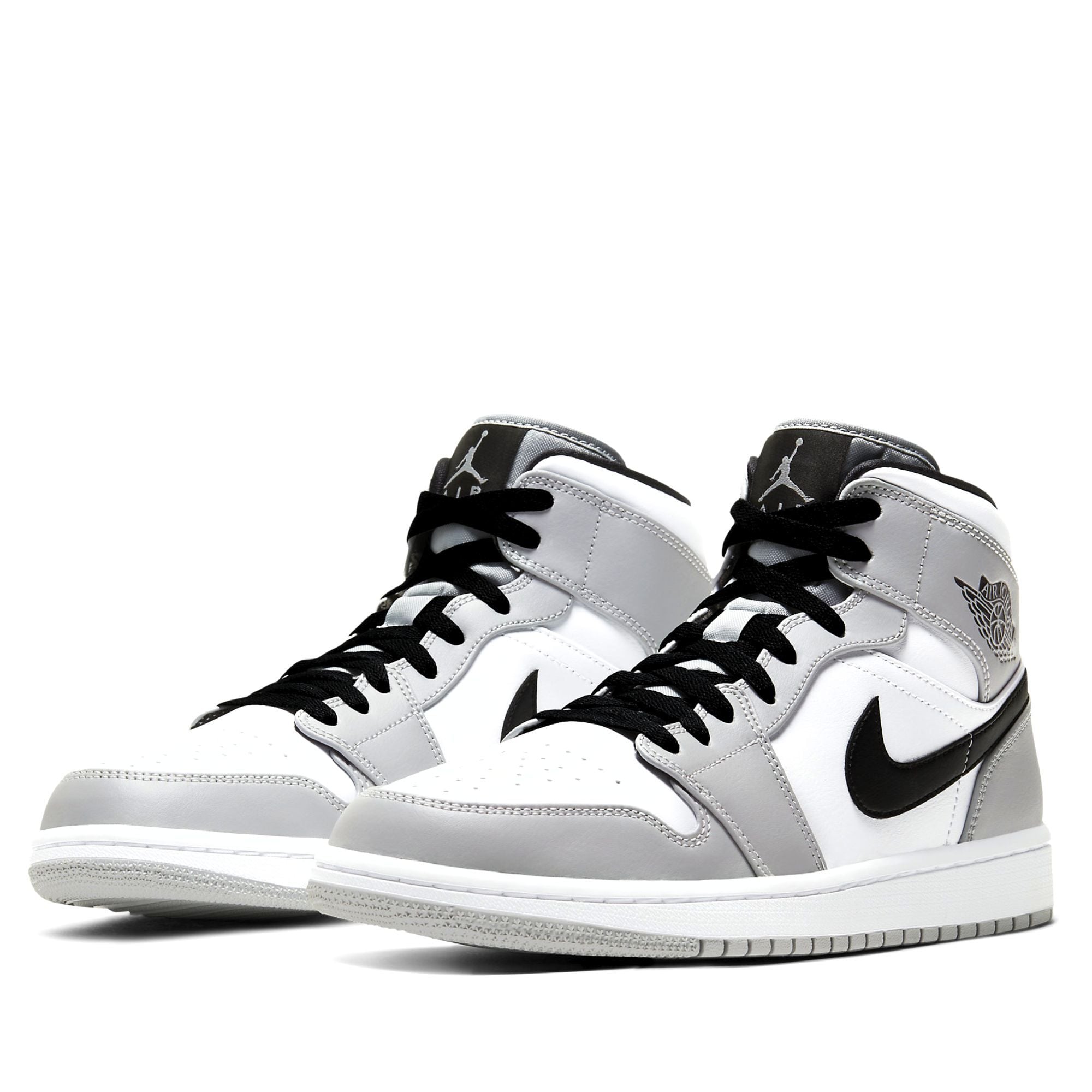  NIKE AIR JORDAN 1 MID LIGHT SMOKE GREY 554724-092 