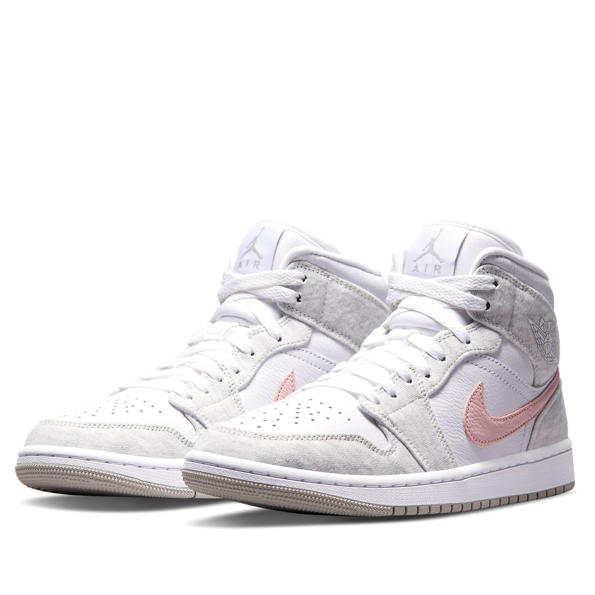  NIKE AIR JORDAN 1 MID SE WHITE LIGHT IRON ORE DN4045-001 