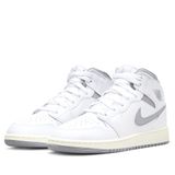  NIKE AIR JORDAN 1 MID NEUTRAL GREY GS 554725-135 