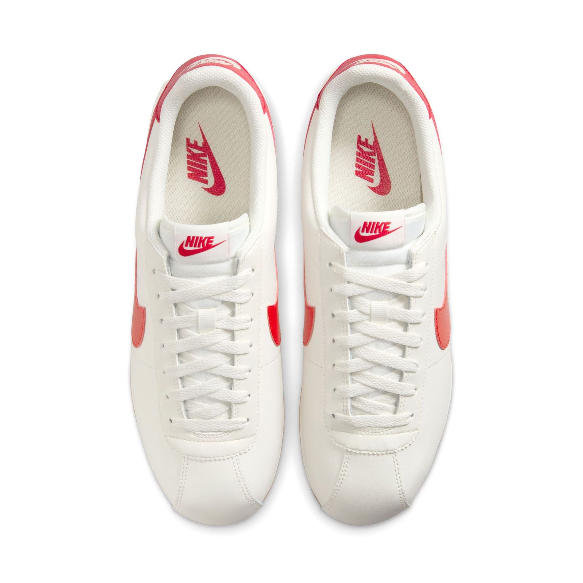  NIKE CORTEZ LEATHER SAIL GUM YELLOW UNIVERSITY RED DM4044-110 
