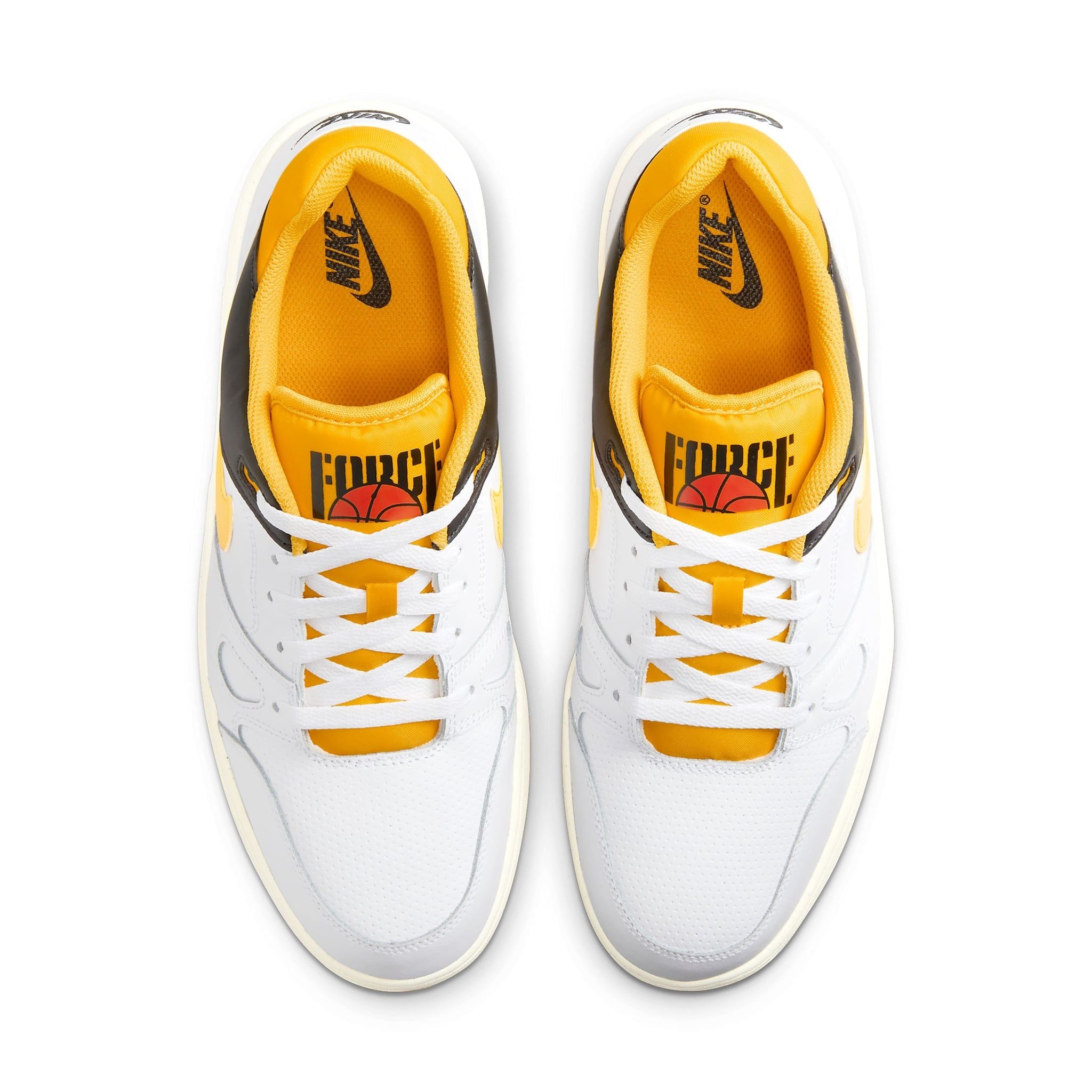 NIKE FULL FORCE LOW WHITE UNIVERSITY GOLD BLACK SAIL FB1362-103 