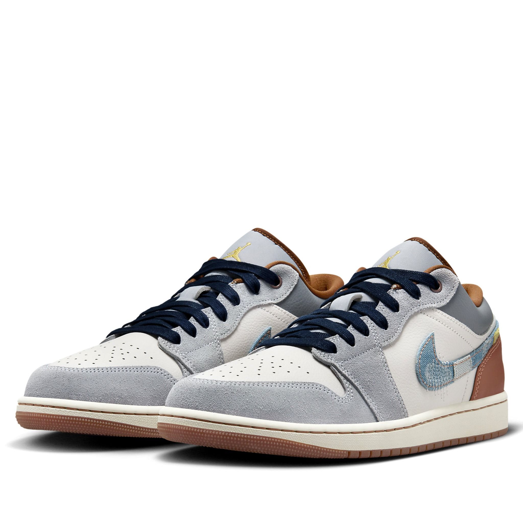  NIKE AIR JORDAN 1 LOW REPAIRED DENIM SWOOSH FZ5042-041 