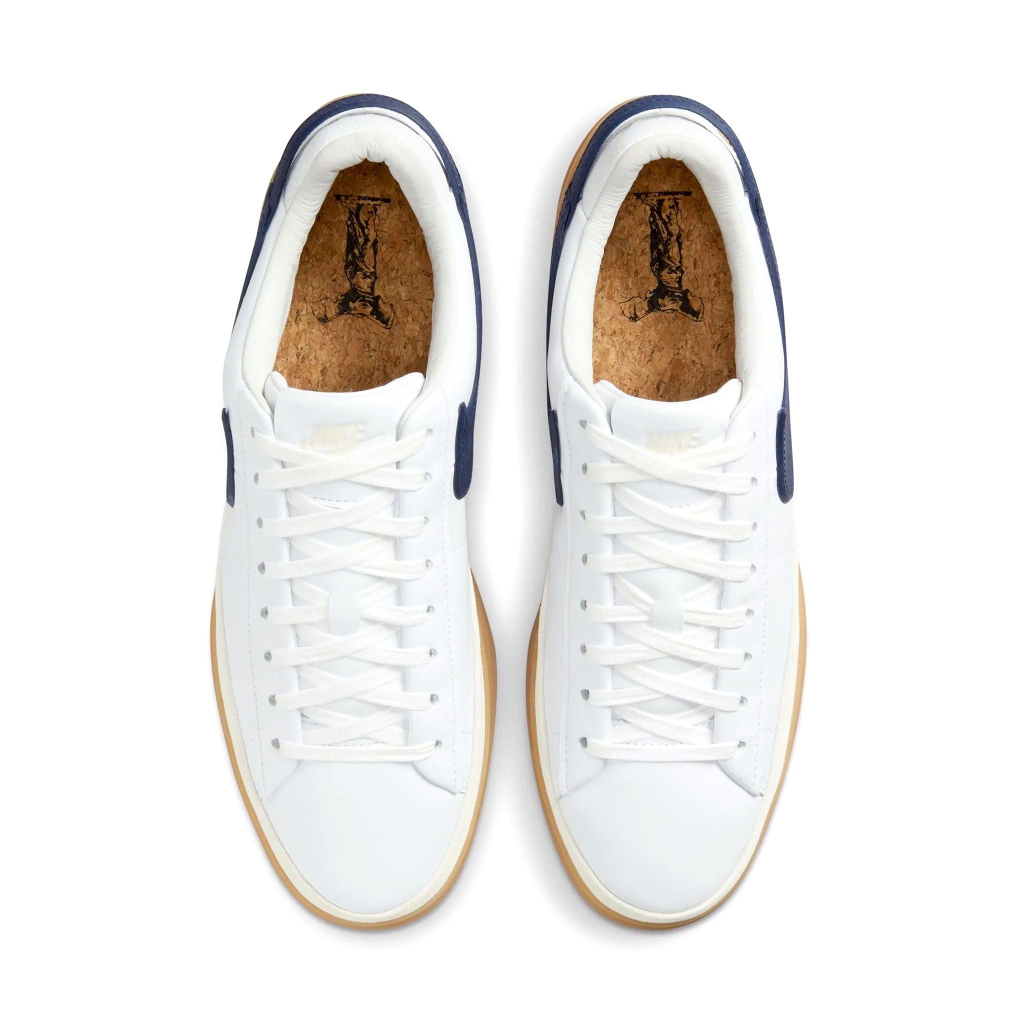  NIKE BLAZER PHANTOM LOW WHITE NAVY GUM HF3119-102 