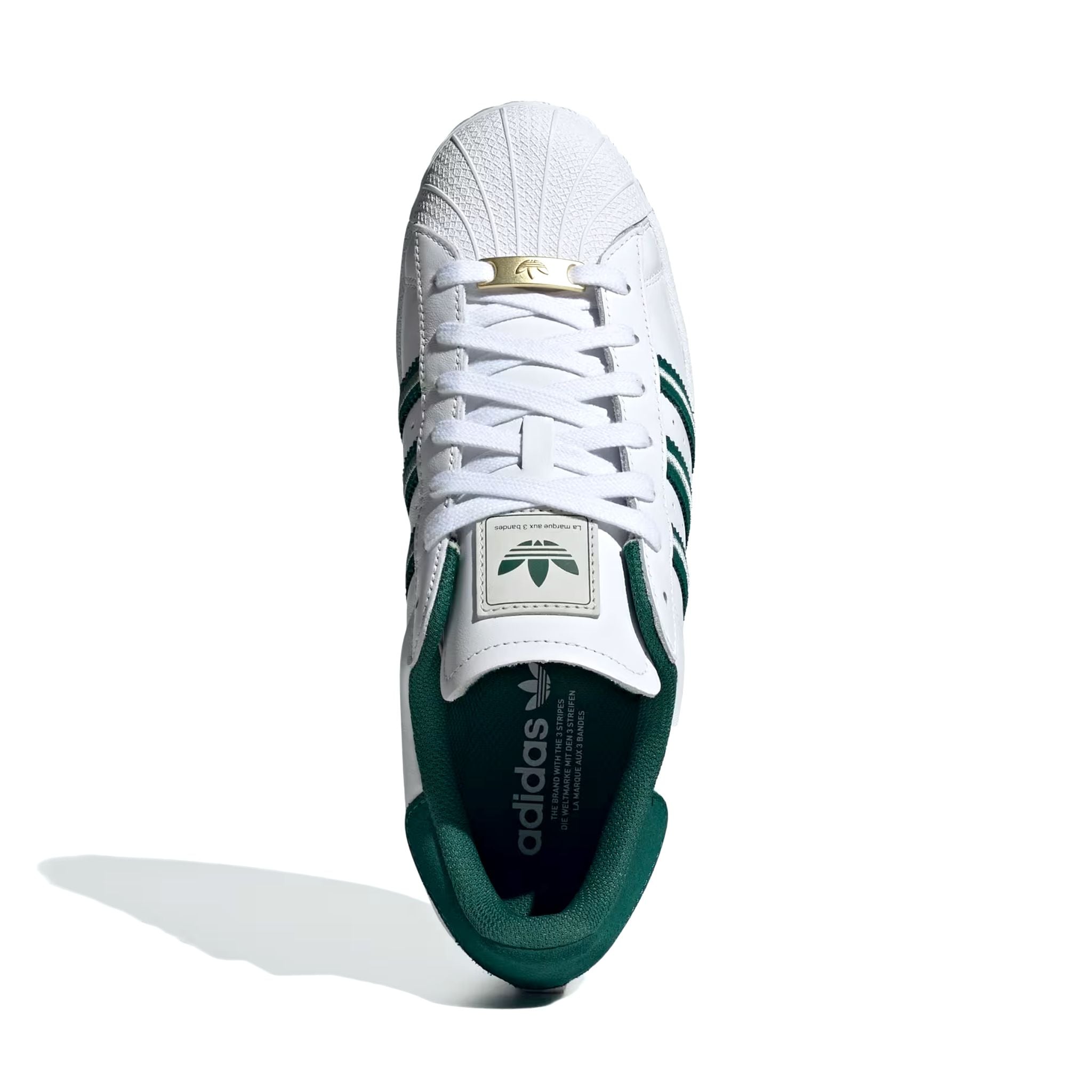  ADIDAS SUPERSTAR CLOUD WHITE COLLEGIATE GREEN ID1374 