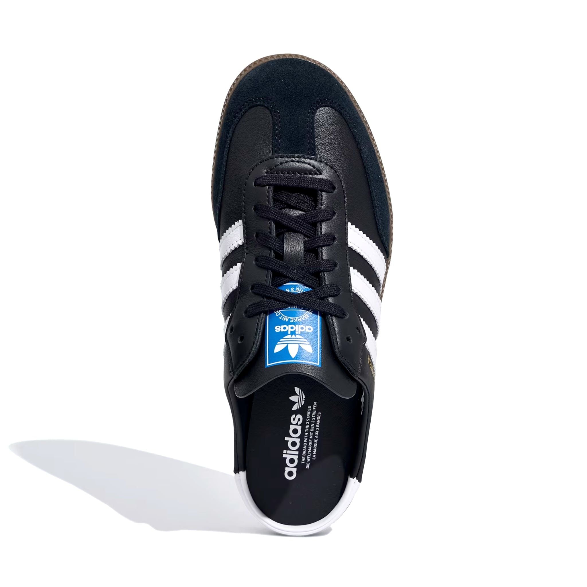  ADIDAS SAMBA MULE BLACK WHITE LB3815 