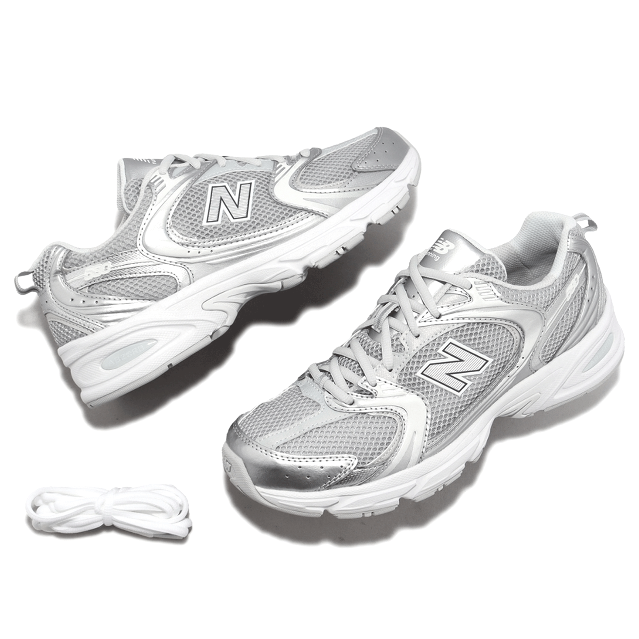  NEW BALANCE 530 MOONBEAM SILVER METALLIC MR530RS 
