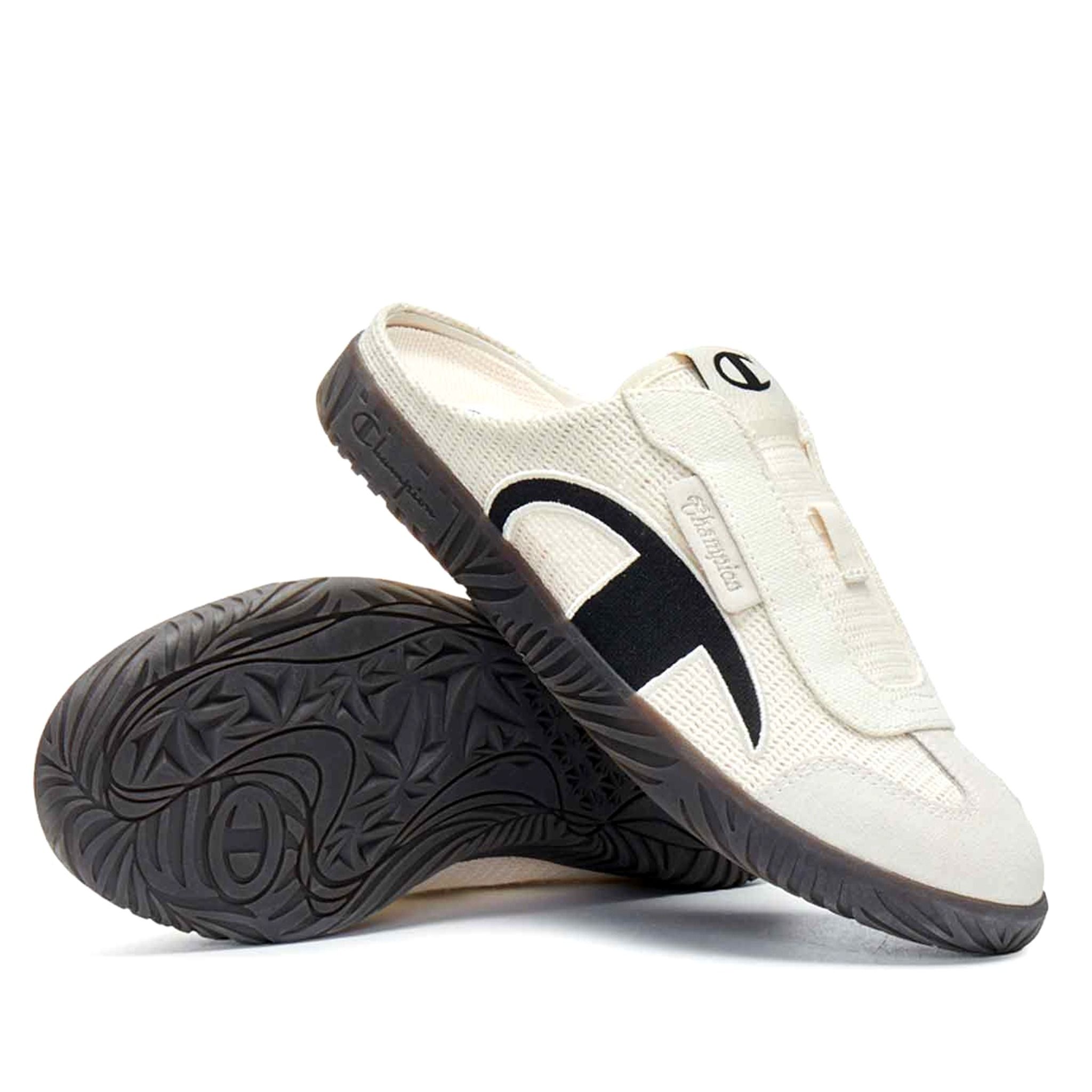  CHAMPION T-TRAINER MULE CREAM/BLACK U5BFASW01U3 