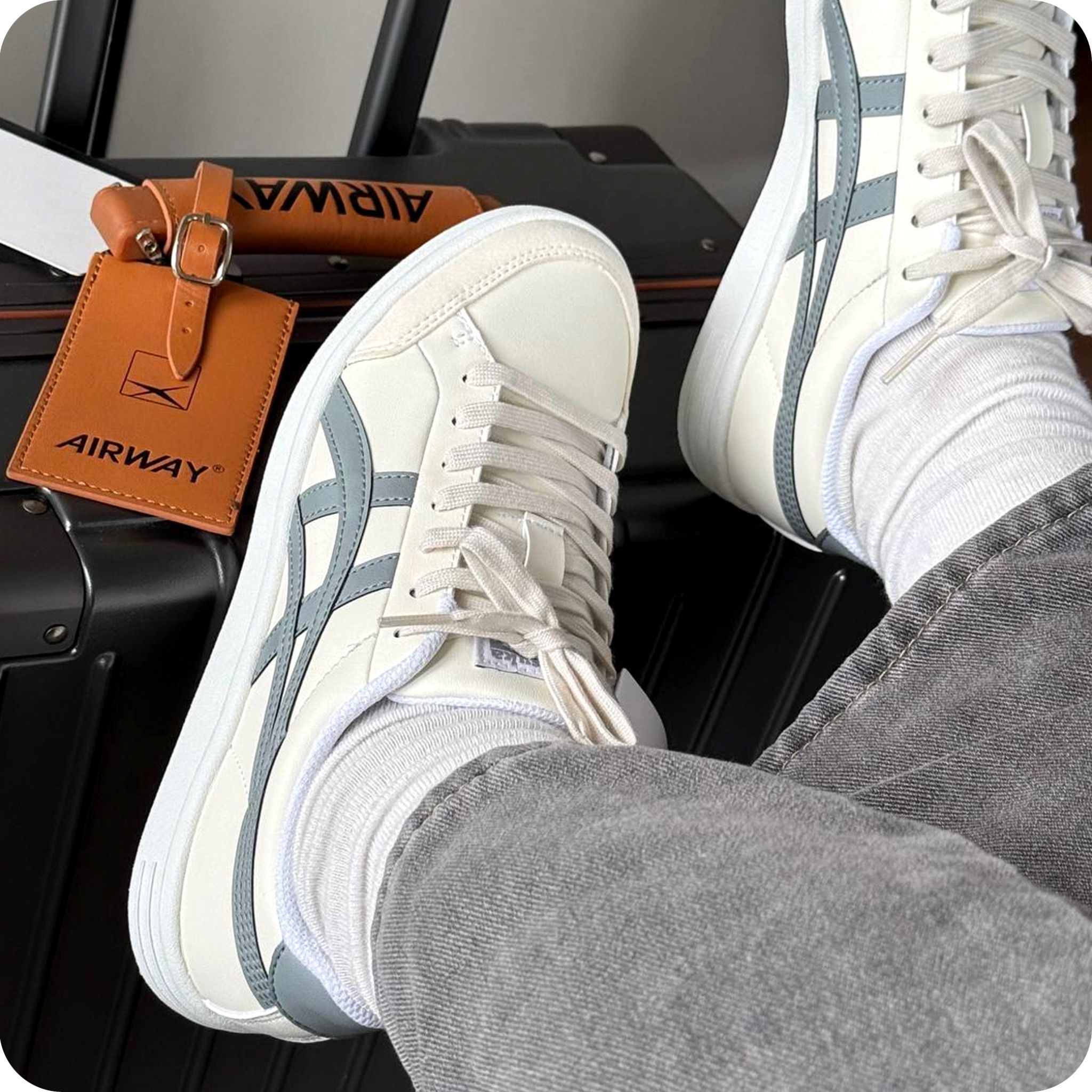  ONITSUKA TIGER ADVANTI CREAM WHITE GREY 1183A506-102 