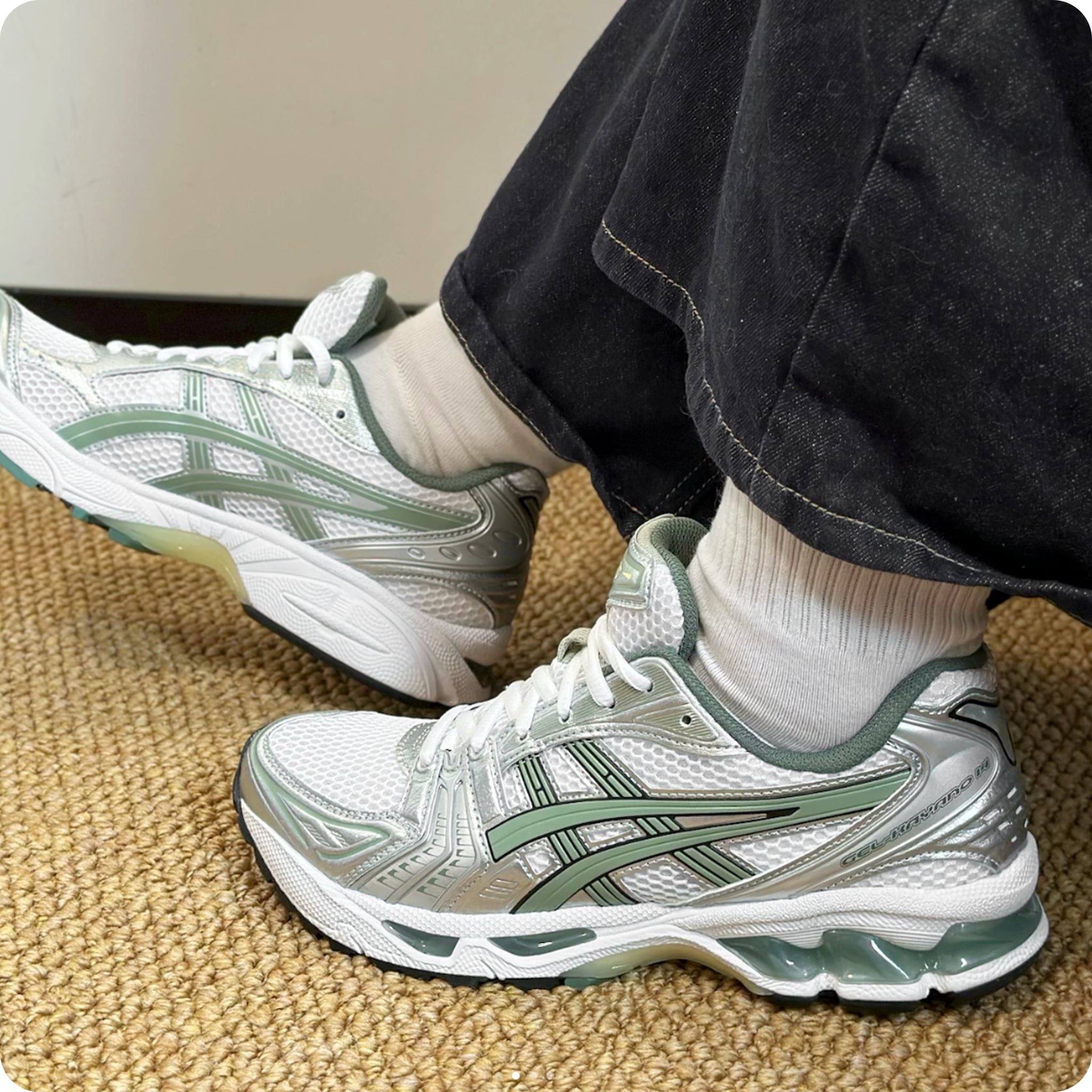  ASICS GEL-KAYANO 14 WHITE SLATE GREY 1201A019-107 