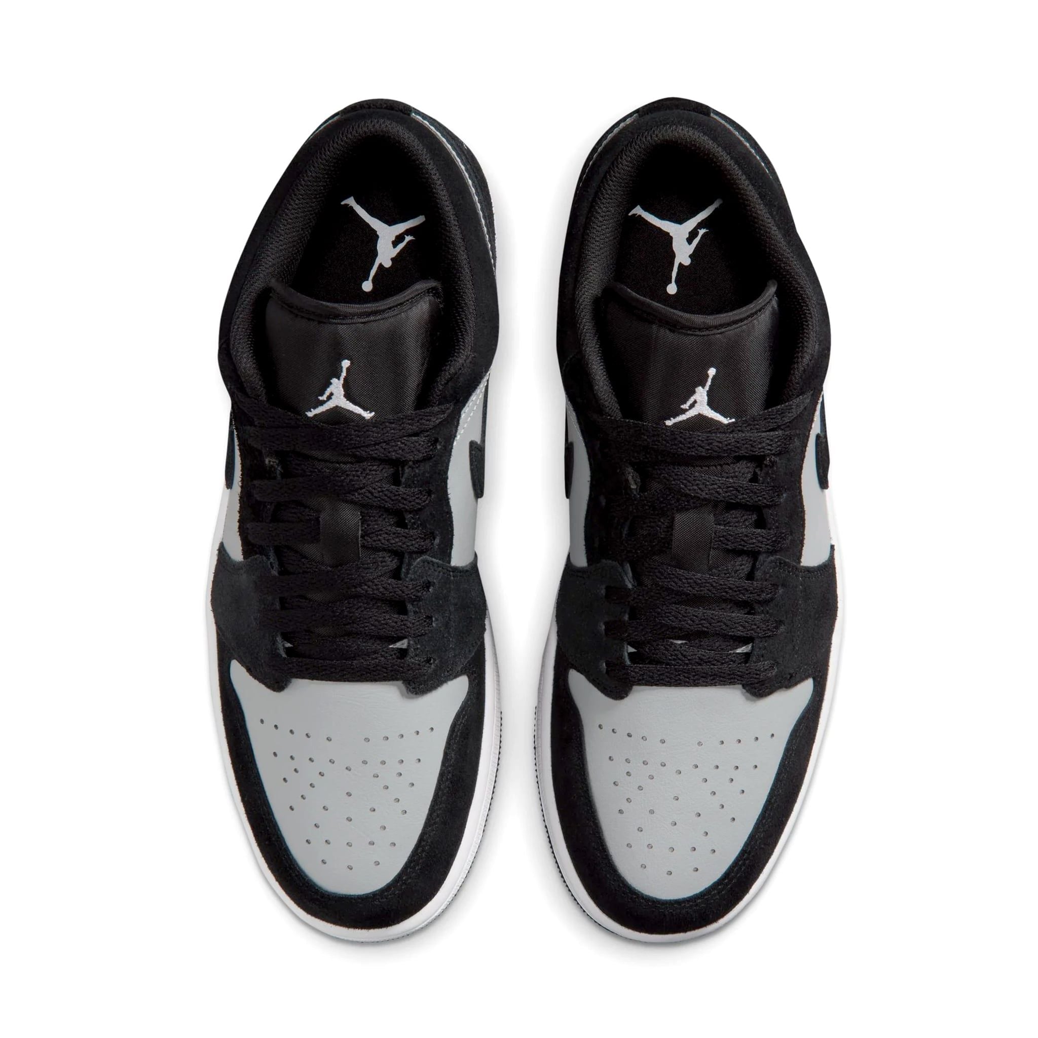  AIR JORDAN 1 LOW BLACK LIGHT SMOKE GREY 553558-048 