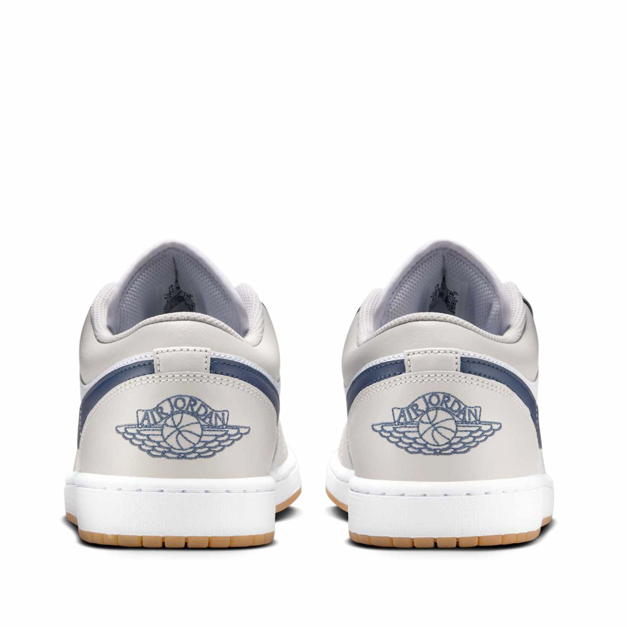  NIKE AIR JORDAN 1 LOW MIDNIGHT NAVY NEUTRAL GREY 553558-146 
