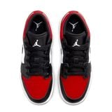  NIKE AIR JORDAN 1 LOW BRED TOE GS 553560-612 
