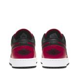  NIKE AIR JORDAN 1 LOW GS GYM RED BLACK PEBBLED 553560-605 