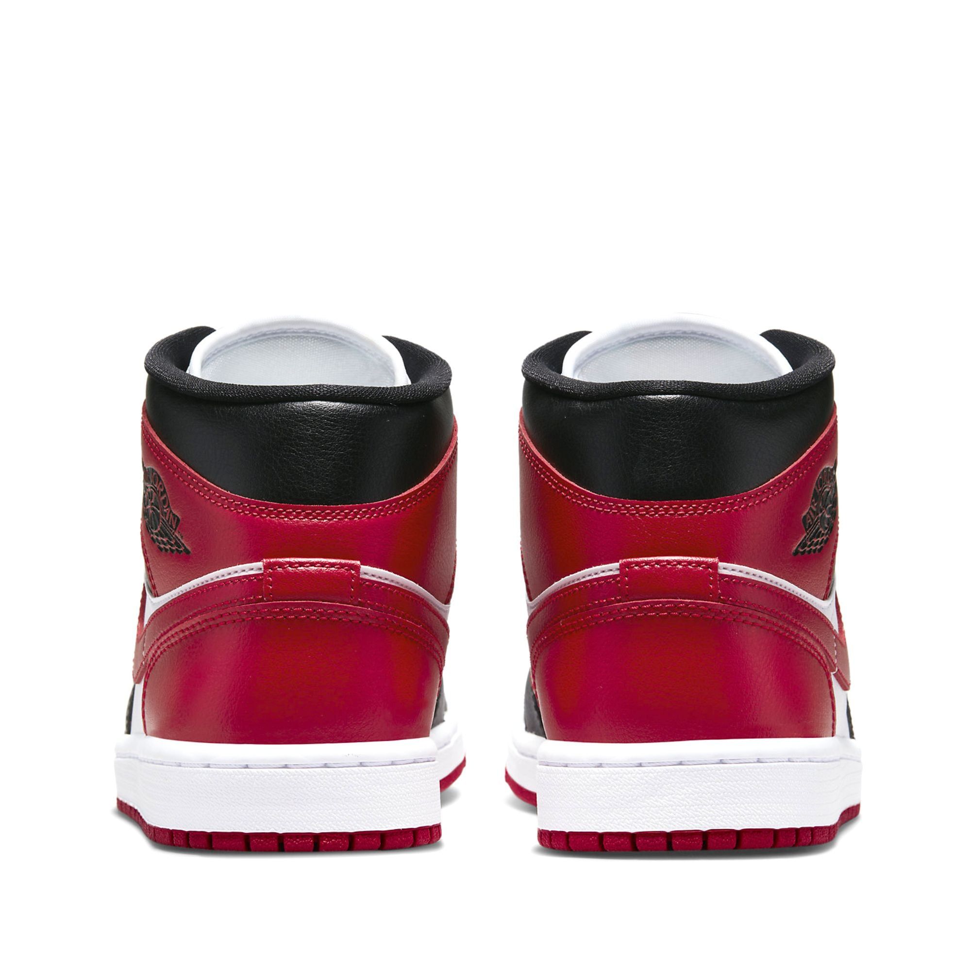 NIKE AIR JORDAN 1 MID ALTERNATE BRED TOE W BQ6472-079 