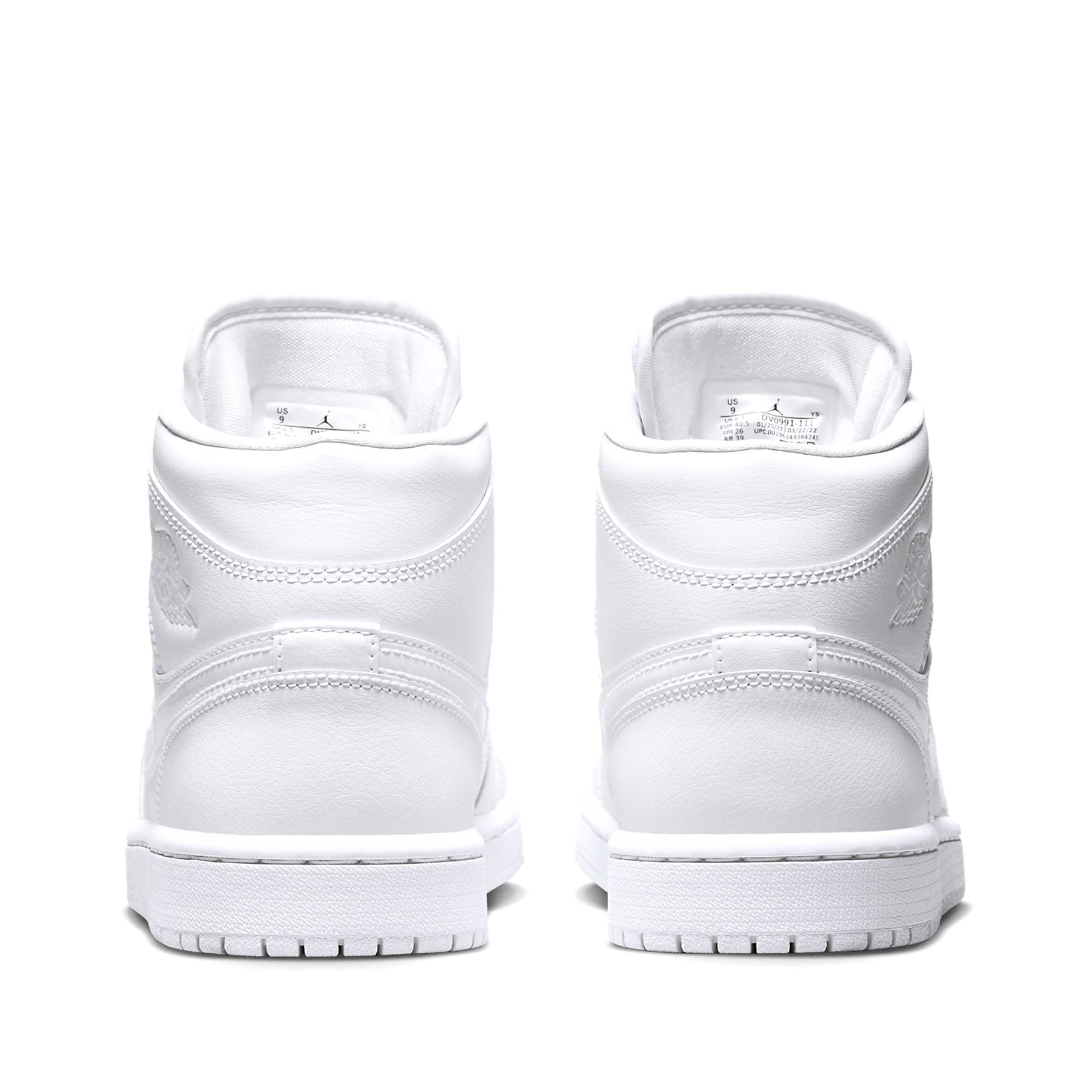  NIKE AIR JORDAN 1 MID TRIPLE WHITE W DV0991-111 