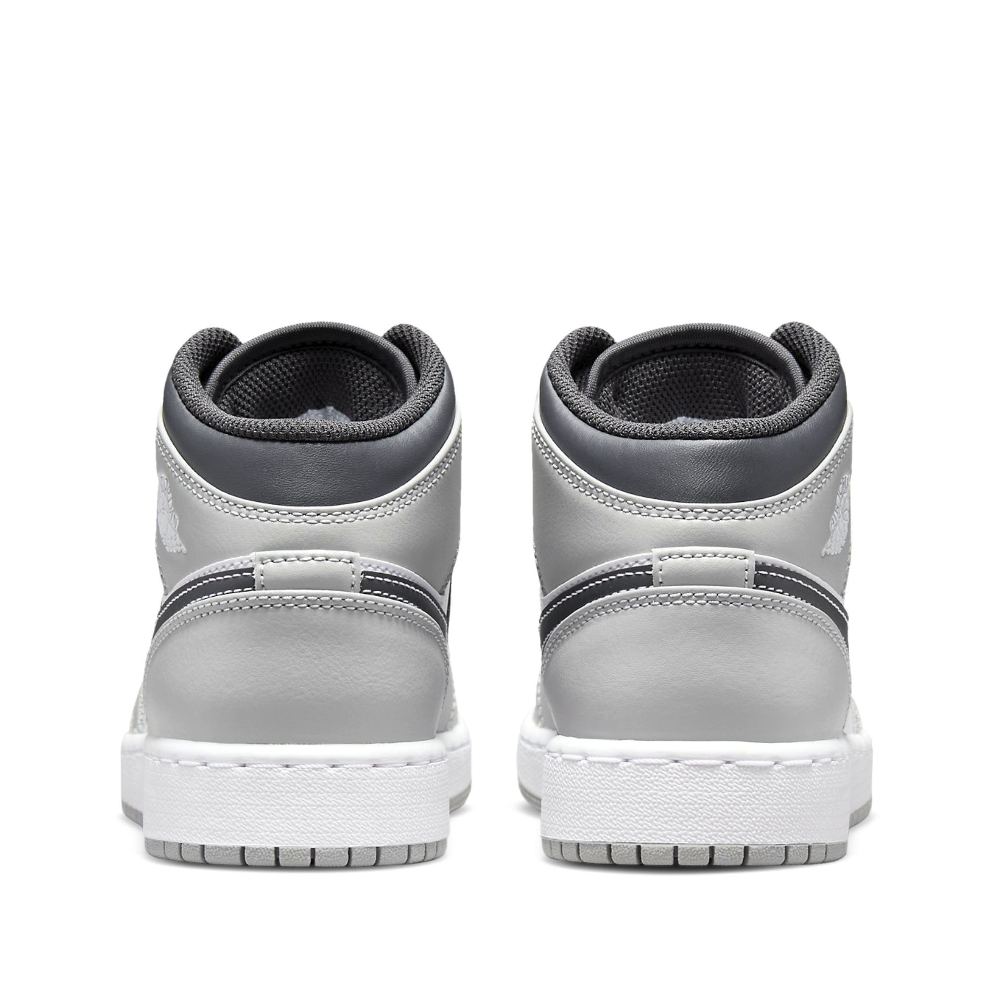  NIKE AIR JORDAN 1 MID LIGHT SMOKE GREY ANTHRACITE GS 554725-078 