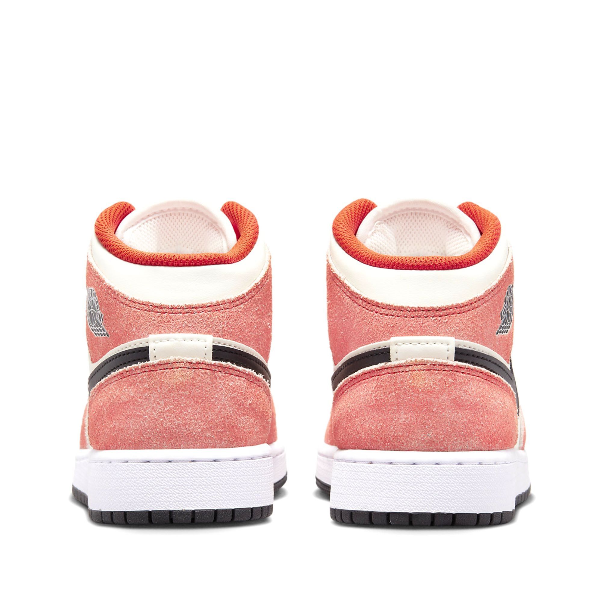  NIKE AIR JORDAN 1 MID SE ORANGE SUEDE GS DV1336-800 